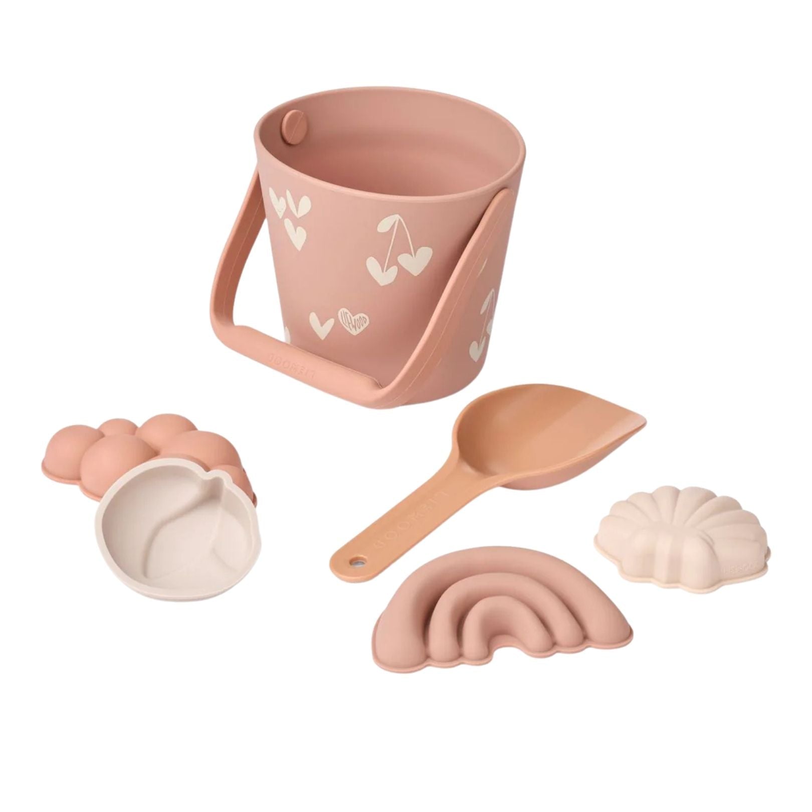 LIEWOOD Sandspielzeug Set Herzen personalisierbar - wunderwunsch