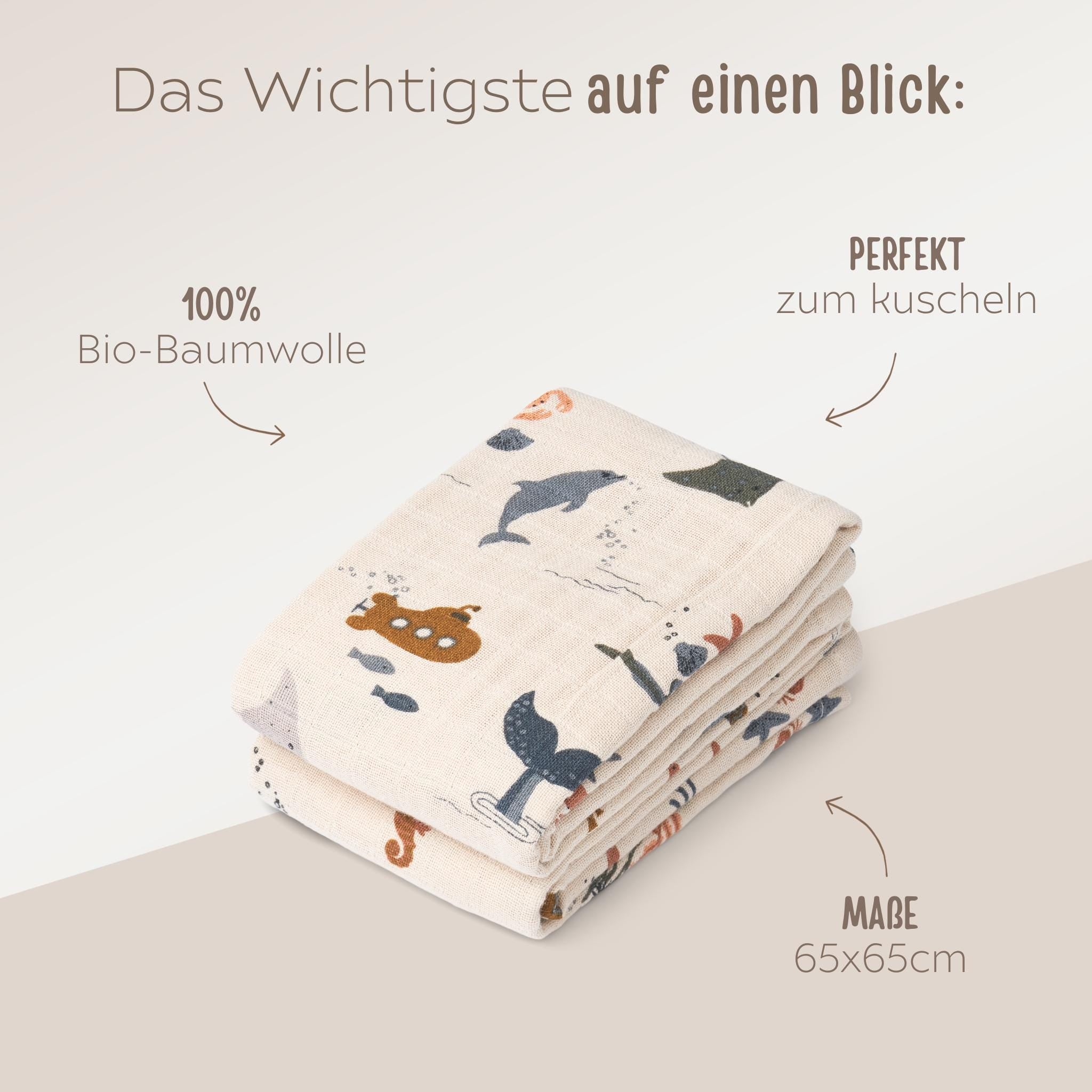 LIEWOOD Schmusetuch personalisiert - wunderwunsch