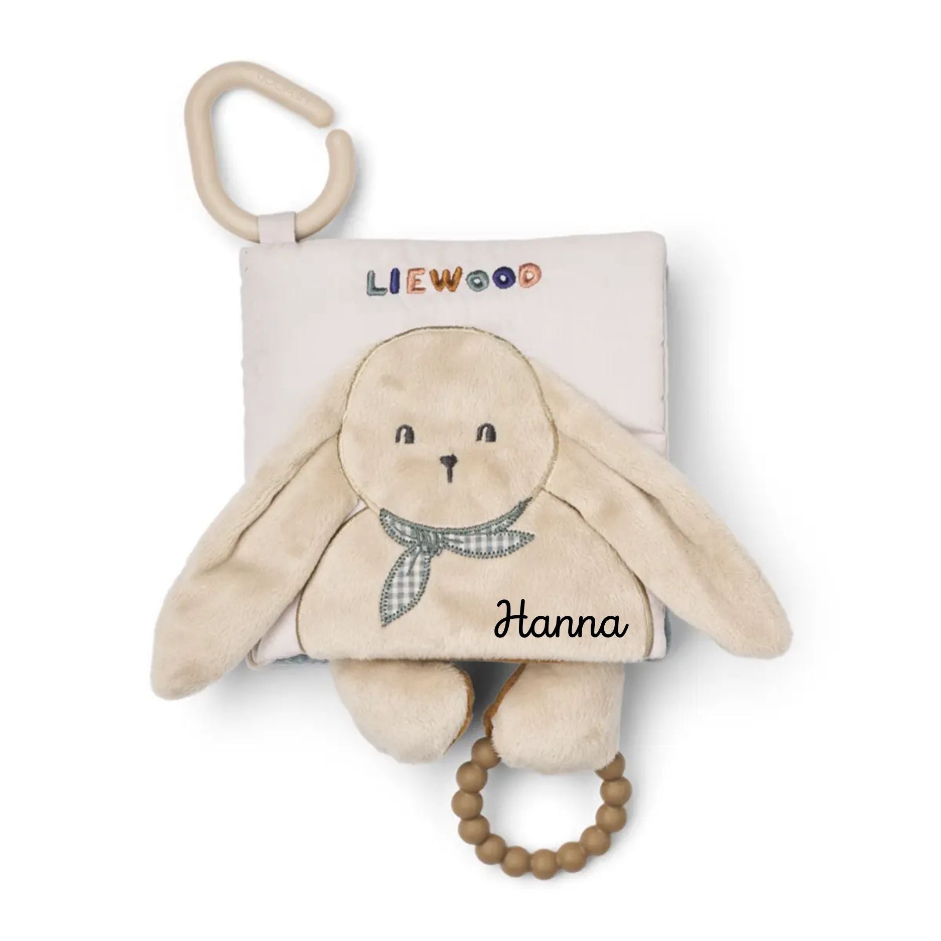 LIEWOOD Stoffbuch Hase personalisierbar - wunderwunsch
