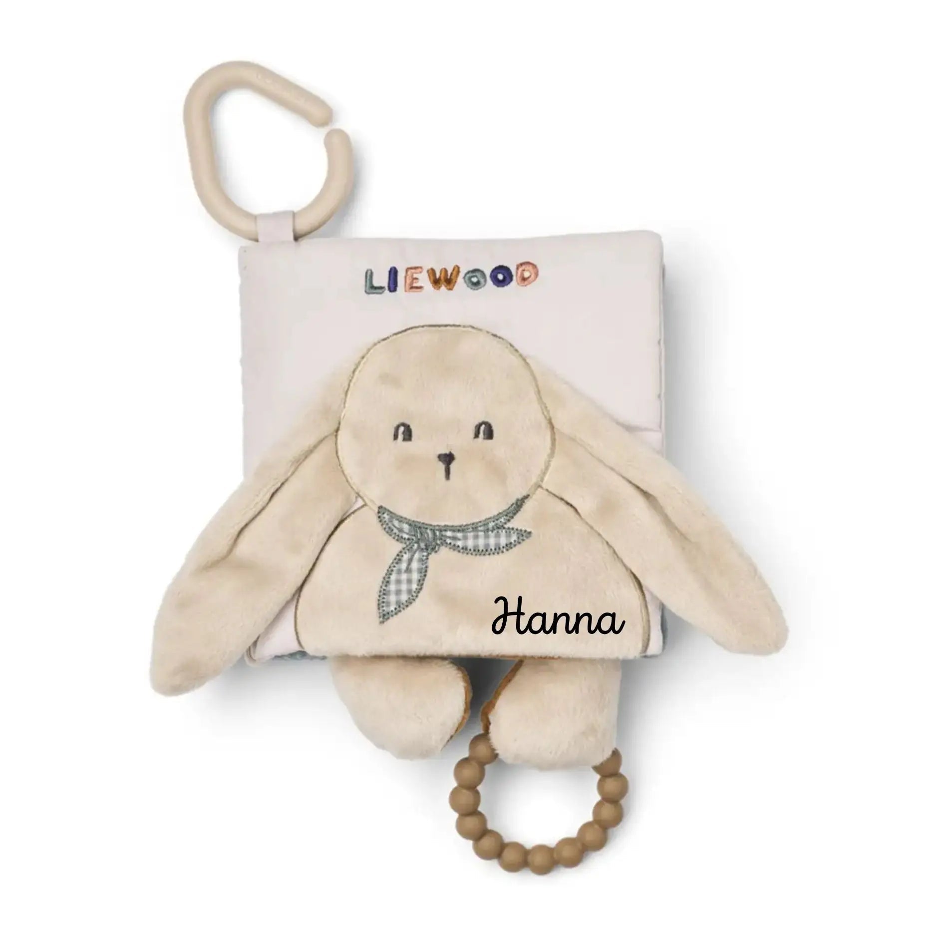 LIEWOOD Stoffbuch Hase personalisierbar - wunderwunsch