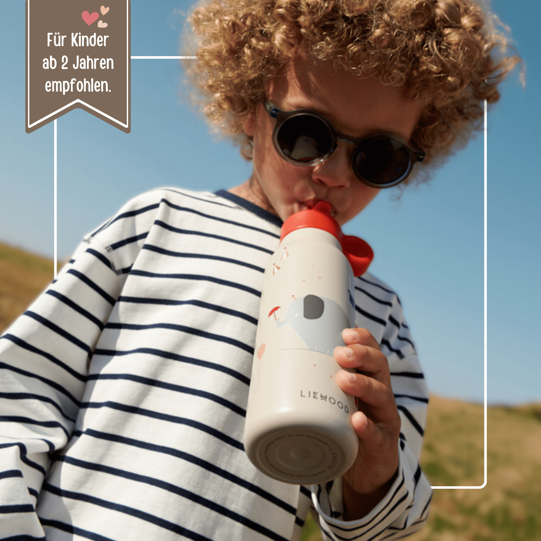 LIEWOOD Trinkflasche Edelstahl 350ml Print - wunderwunsch
