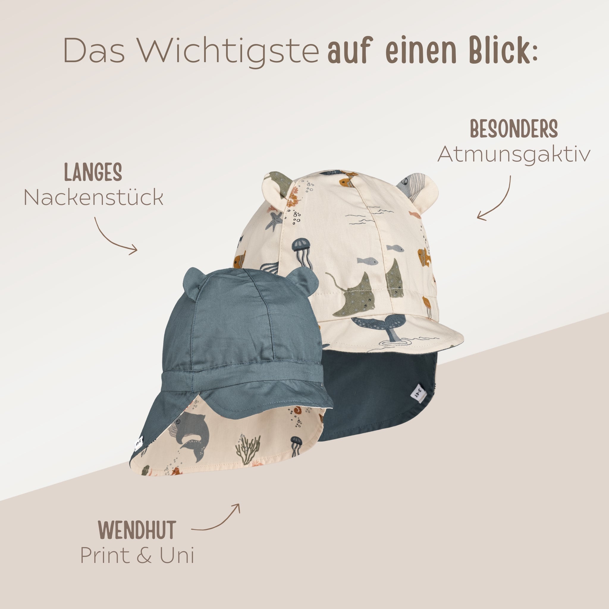 LIEWOOD Wende - Sonnenhut Meerestiere - wunderwunsch