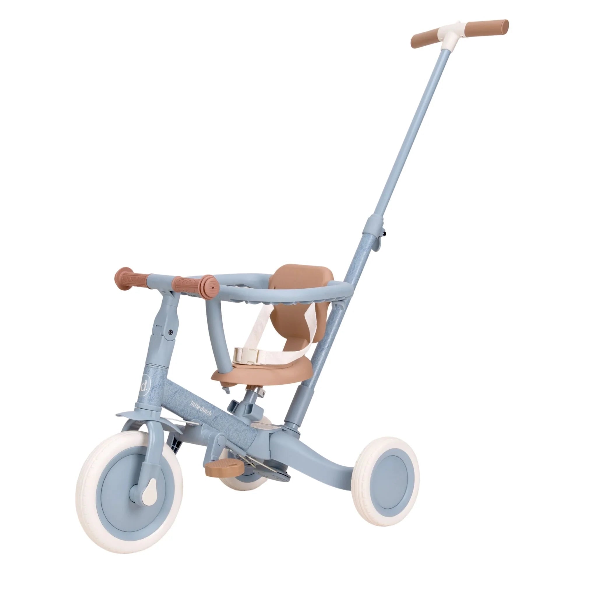 LITTLE DUTCH 4-in-1 Laufrad Dreirad - Blau - wunderwunsch