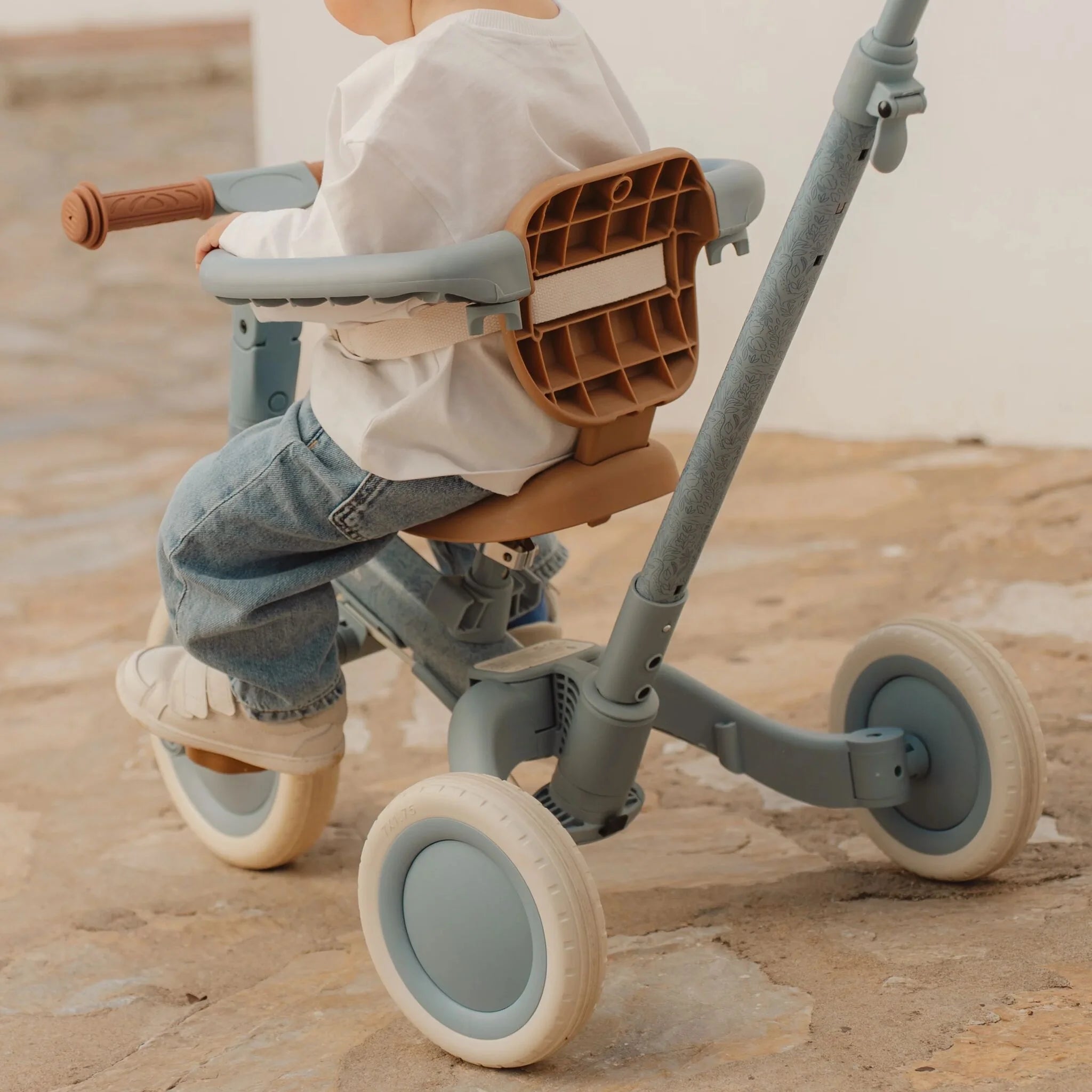 LITTLE DUTCH 4-in-1 Laufrad Dreirad - Blau - wunderwunsch