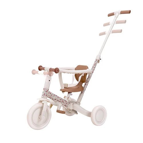 LITTLE DUTCH 4-in-1 Laufrad Dreirad - Off White Blumen - wunderwunsch