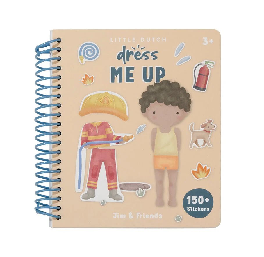 LITTLE DUTCH Anzieh- und Stickerbuch - Jim & Friends - wunderwunsch