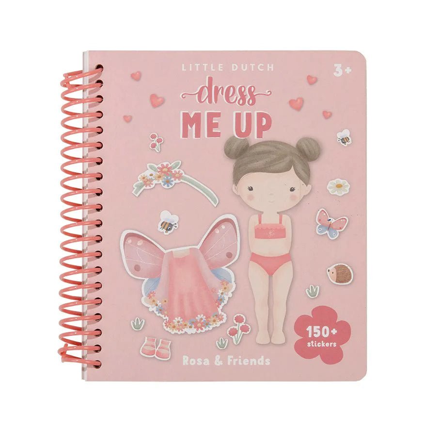 LITTLE DUTCH Anzieh- und Stickerbuch - Rosa & Friends - wunderwunsch