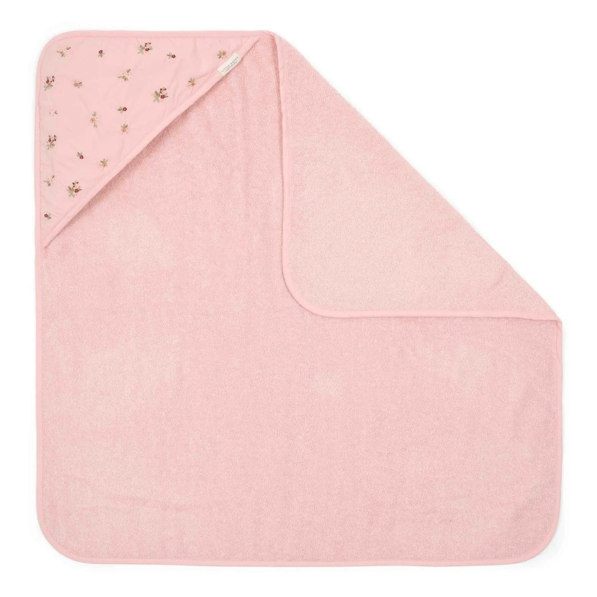 LITTLE DUTCH Badetuch 75x75cm - Rosa - Fairy Garden - wunderwunsch