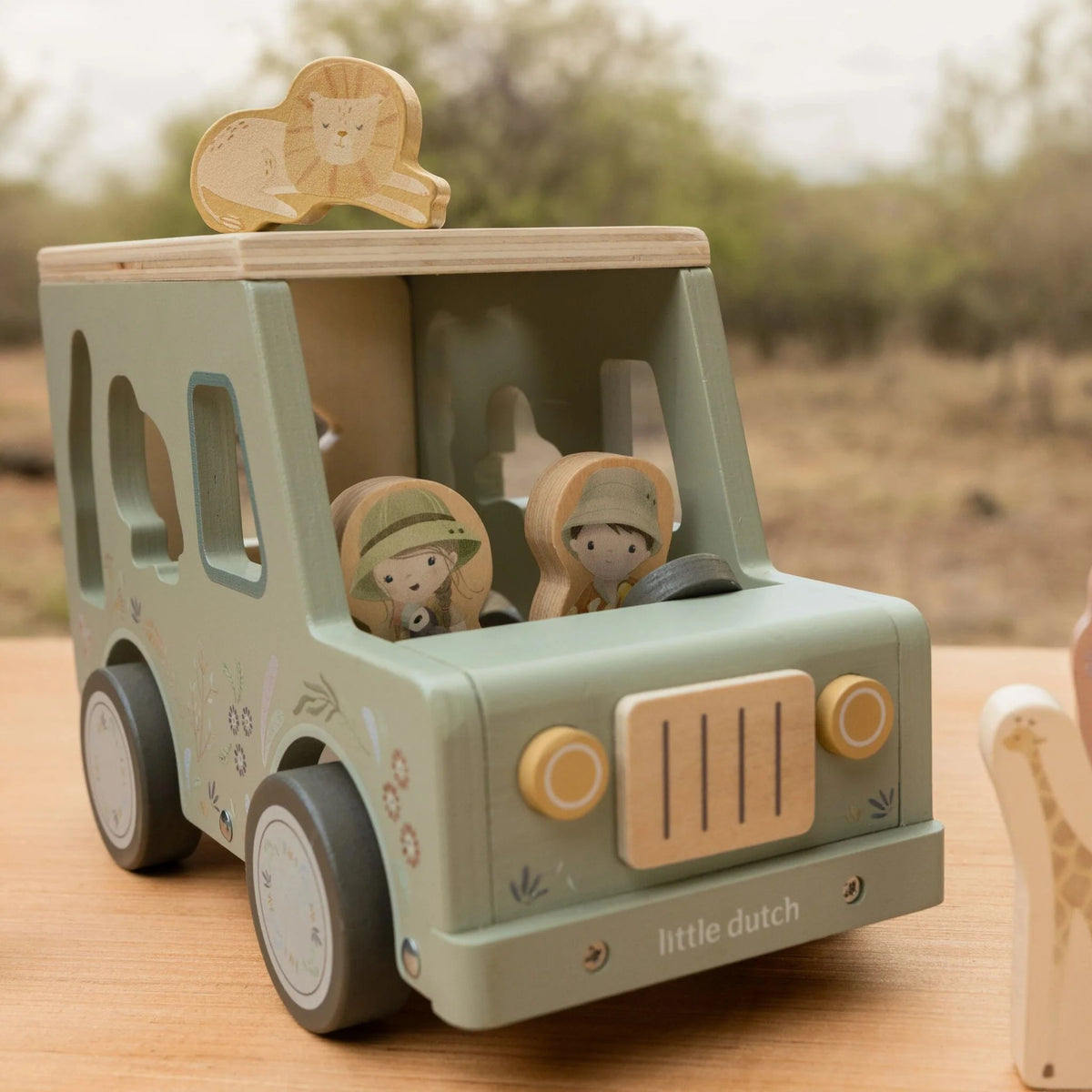 LITTLE DUTCH Formensortierer Auto - Safari Friends - wunderwunsch