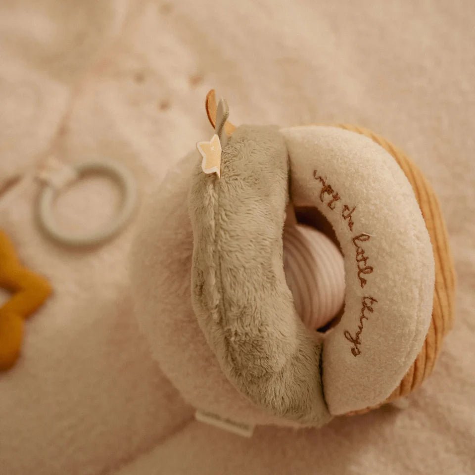 LITTLE DUTCH Greifball - Weiß - Newborn Naturals - wunderwunsch
