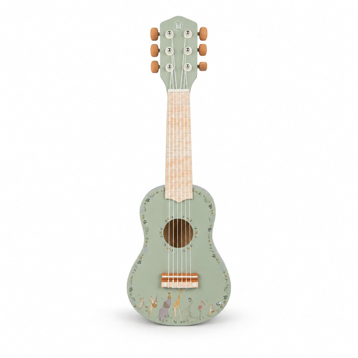 LITTLE DUTCH Holzgitarre - Grün - Safari Friends - wunderwunsch