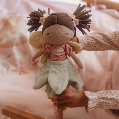 LITTLE DUTCH Kuschelpuppe - Fee - Evi schwarzhaarig - wunderwunsch