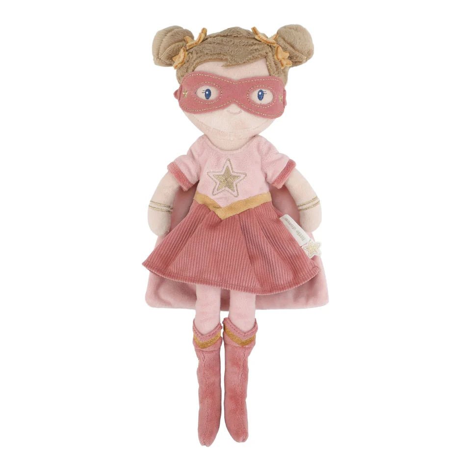 LITTLE DUTCH Kuschelpuppe - Superheldin - Rosa - wunderwunsch