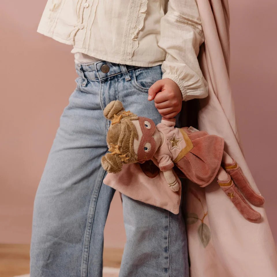 LITTLE DUTCH Kuschelpuppe - Superheldin - Rosa - wunderwunsch