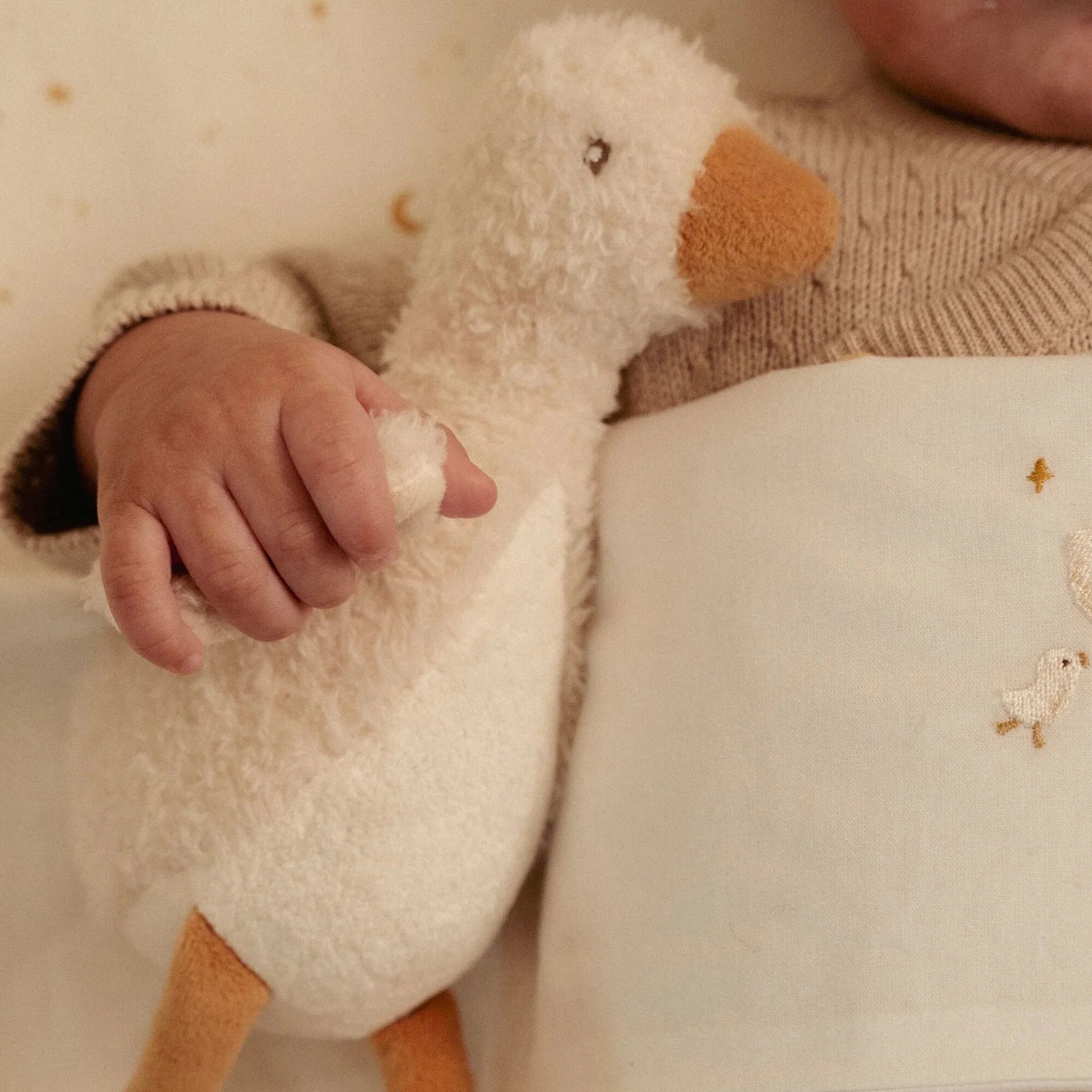 LITTLE DUTCH Kuscheltier - Gans weiß - Newborn Naturals - wunderwunsch