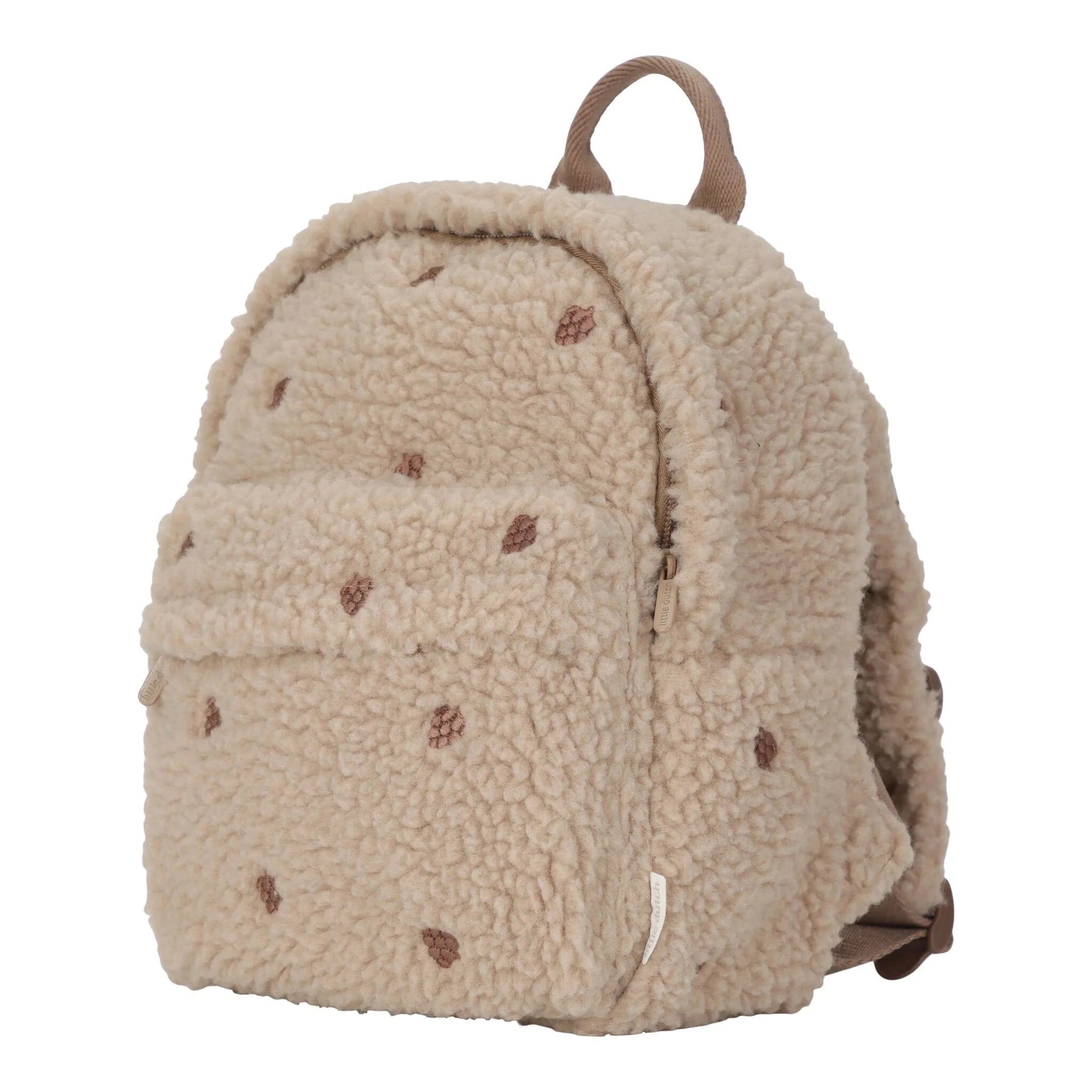 LITTLE DUTCH Teddy Rucksack - Taupe - wunderwunsch