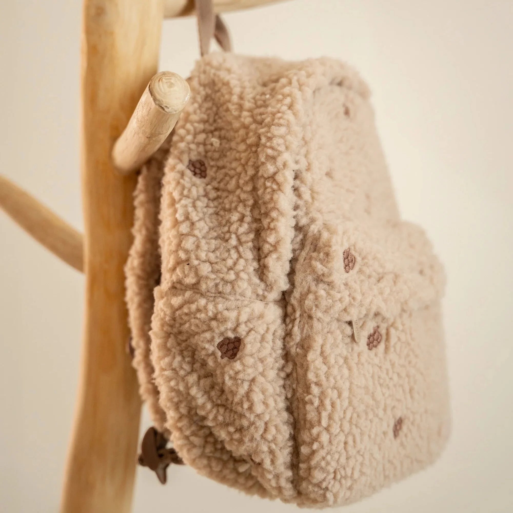 LITTLE DUTCH Teddy Rucksack - Taupe - wunderwunsch