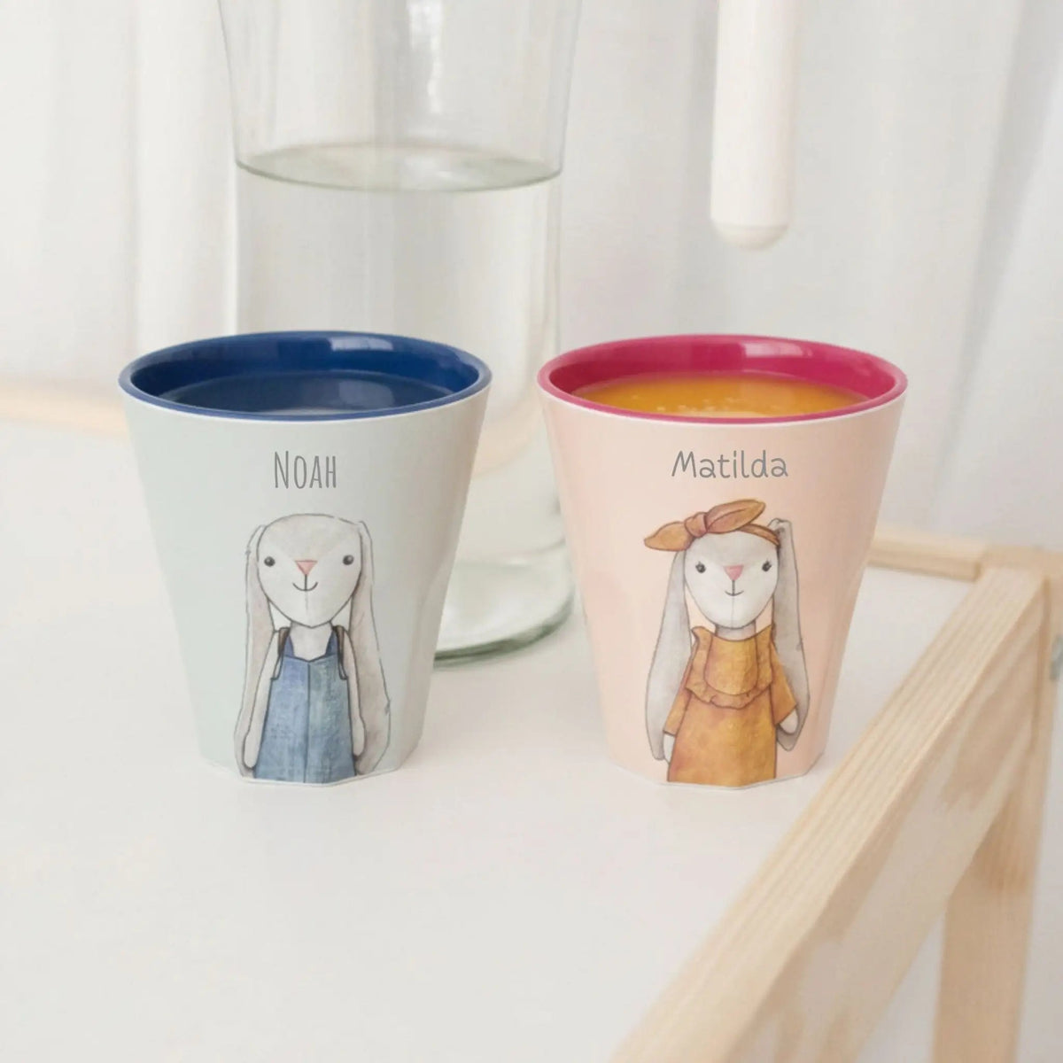 MEALIVING Becher Hase personalisierbar - wunderwunsch