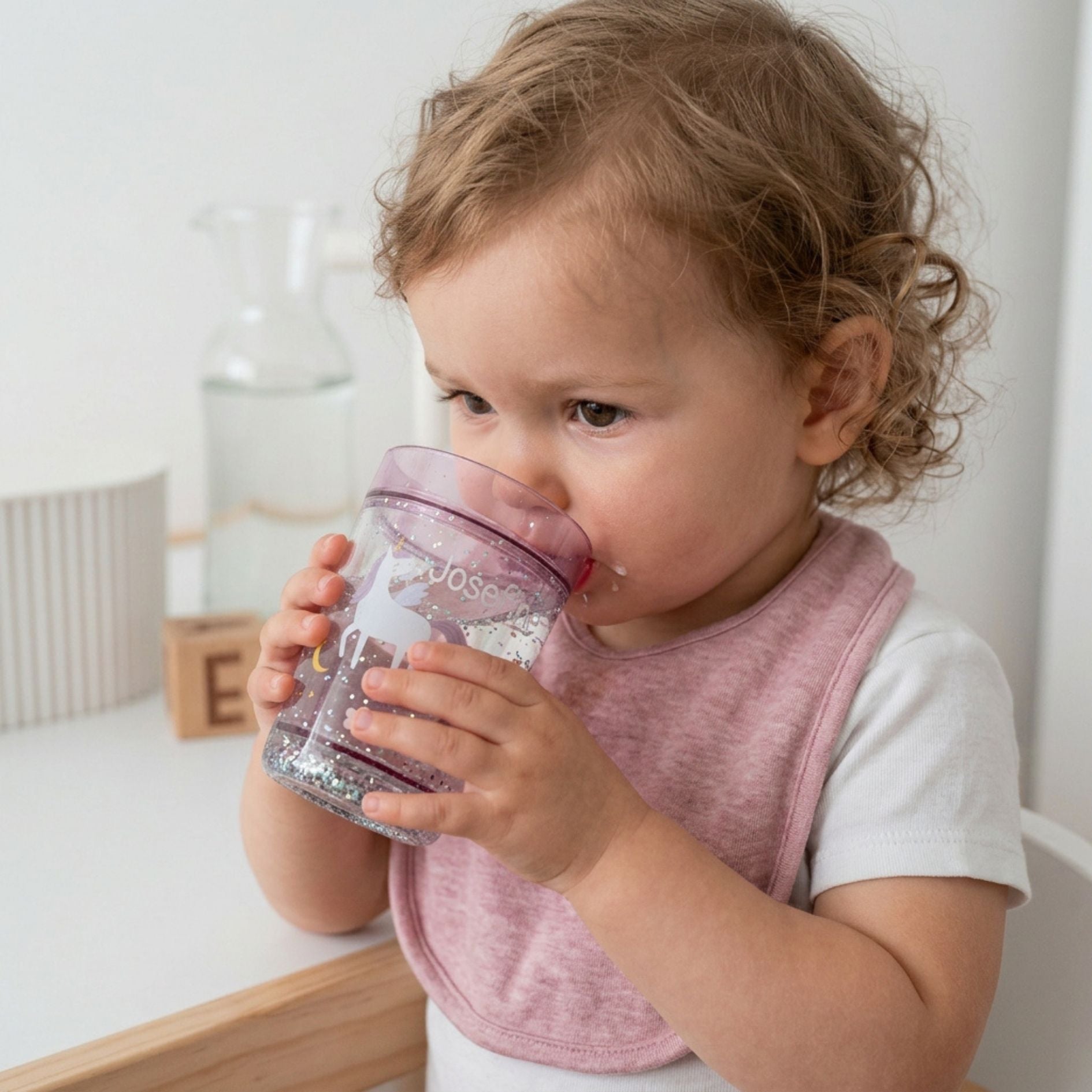 MEALIVING Glitzerbecher personalisierbar - wunderwunsch