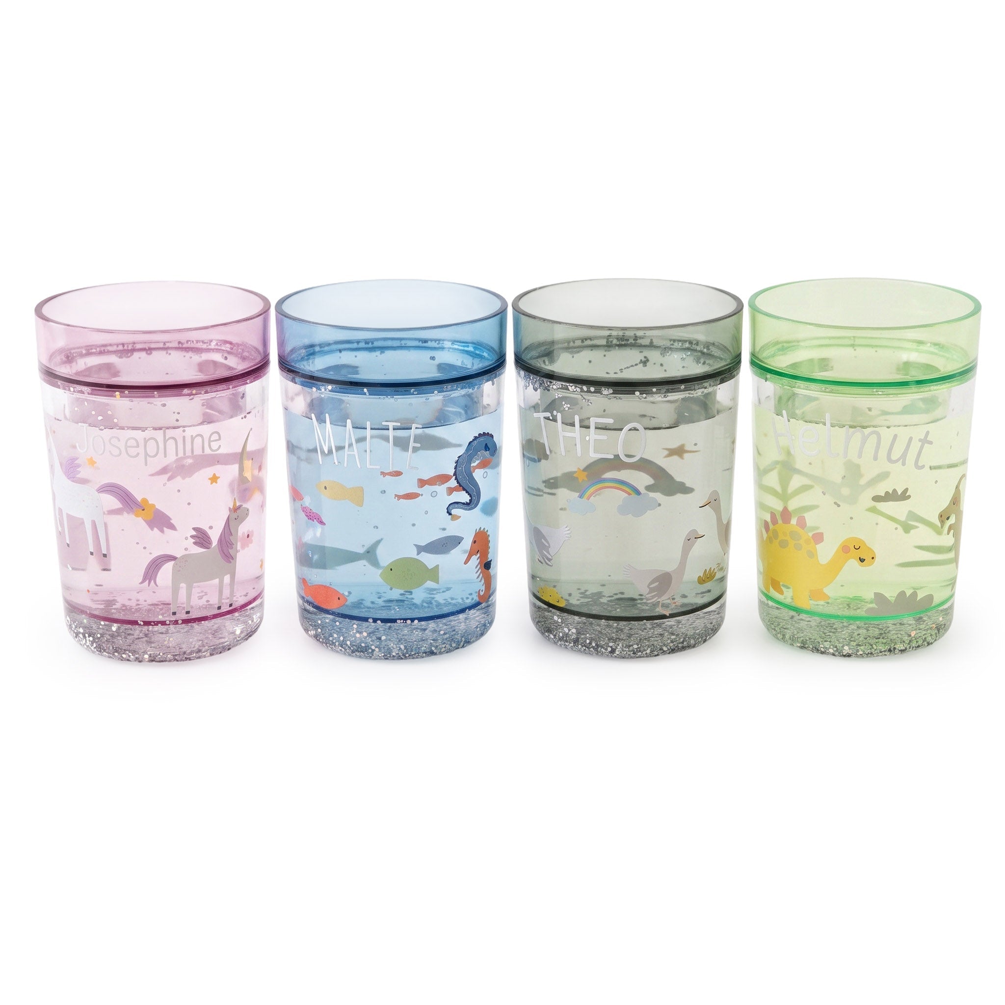 MEALIVING Glitzerbecher personalisiert - wunderwunsch