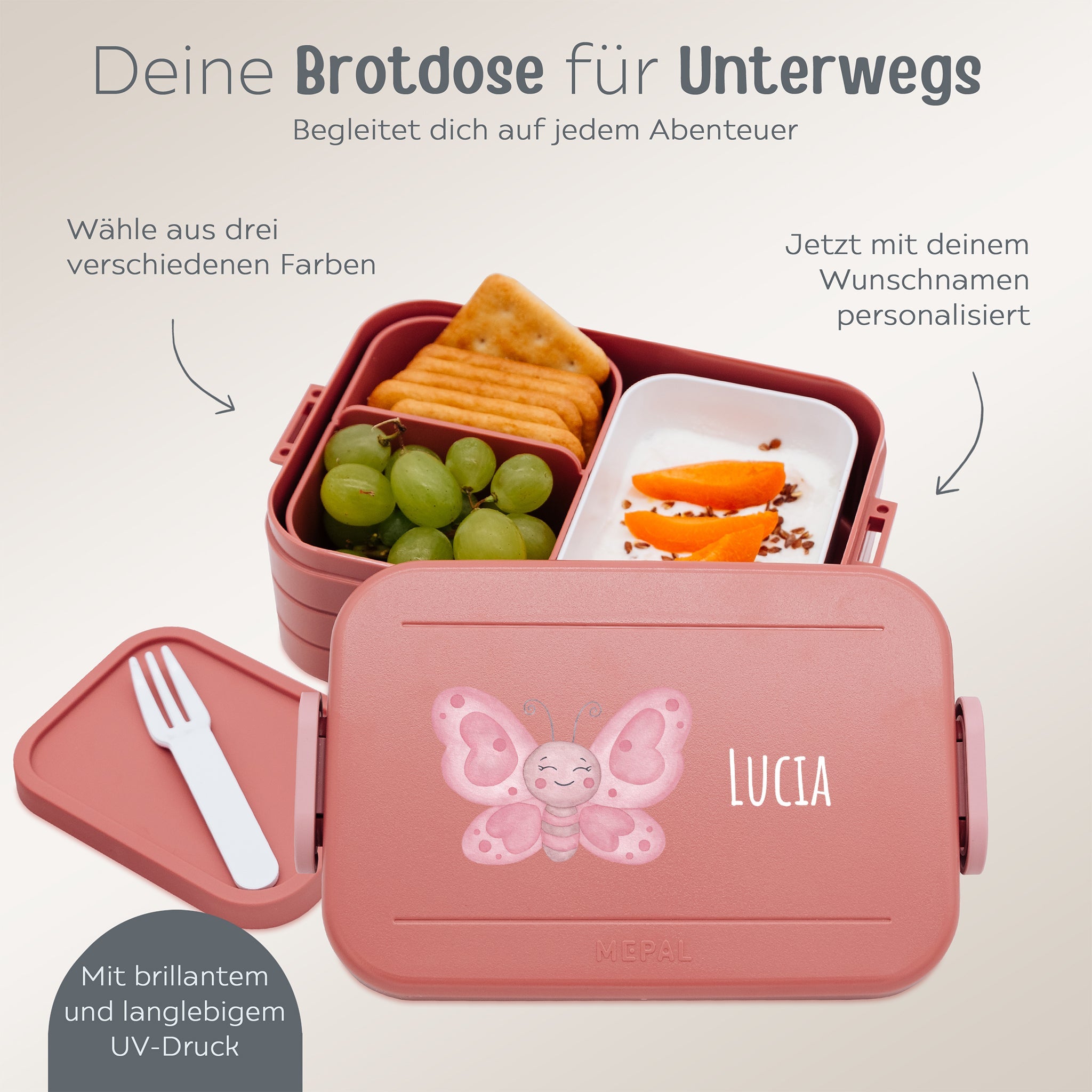 MEPAL Brotdose mit Einsatz - Tier einzeln - wunderwunsch