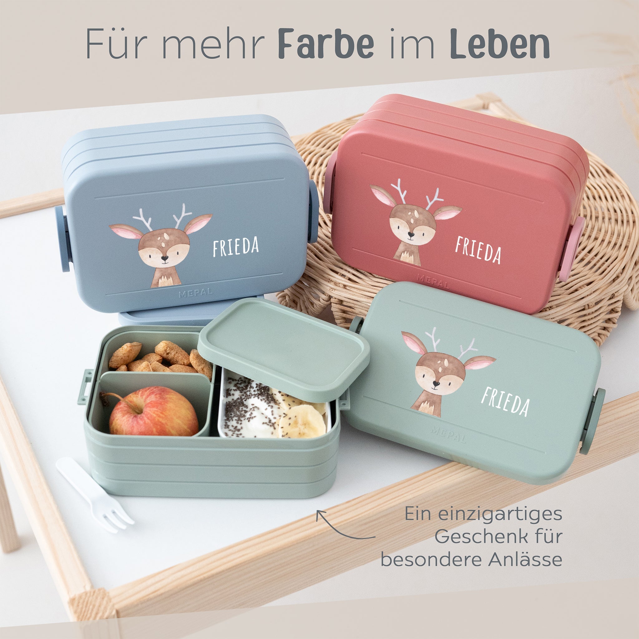 MEPAL Brotdose mit Einsatz - Tier einzeln - wunderwunsch