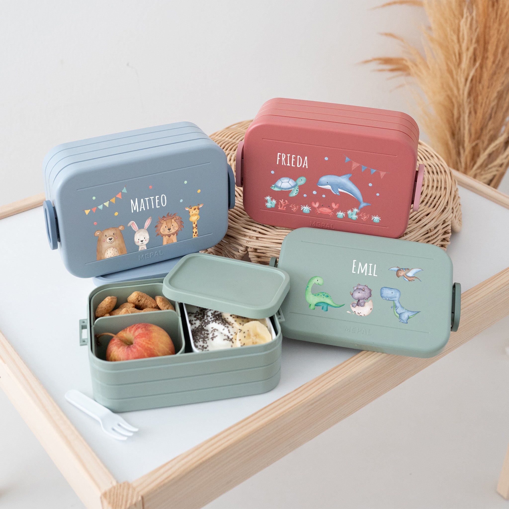 MEPAL Brotdose mit Einsatz - Tiere - wunderwunsch