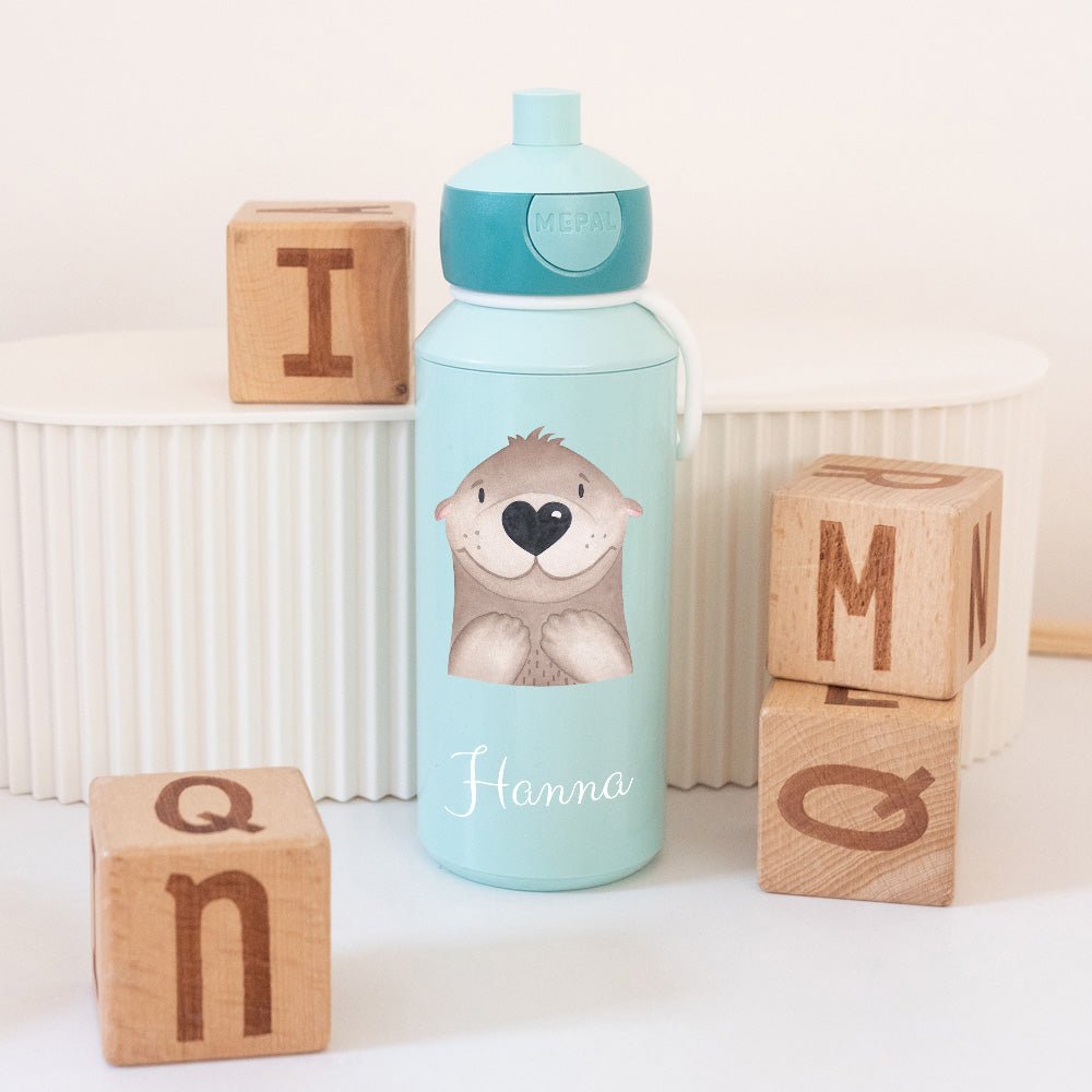 MEPAL Kinder Trinkflasche Campus personalisiert - Tier Aquarell - wunderwunsch