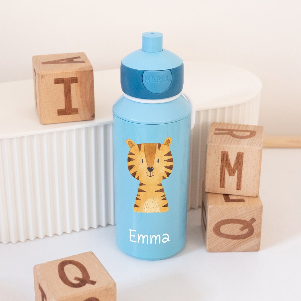 MEPAL Kinder Trinkflasche Campus personalisiert - Tier Aquarell - wunderwunsch
