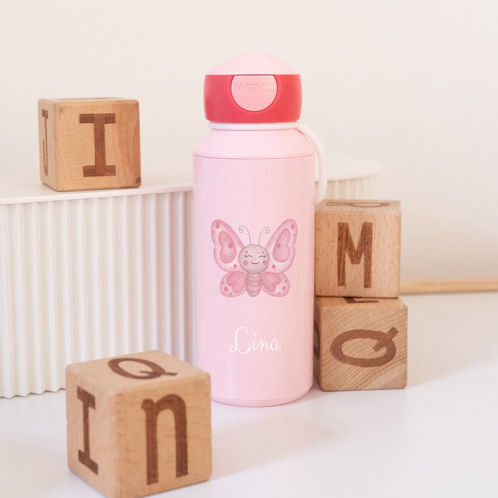 MEPAL Kinder Trinkflasche Campus personalisiert - Tier Aquarell - wunderwunsch