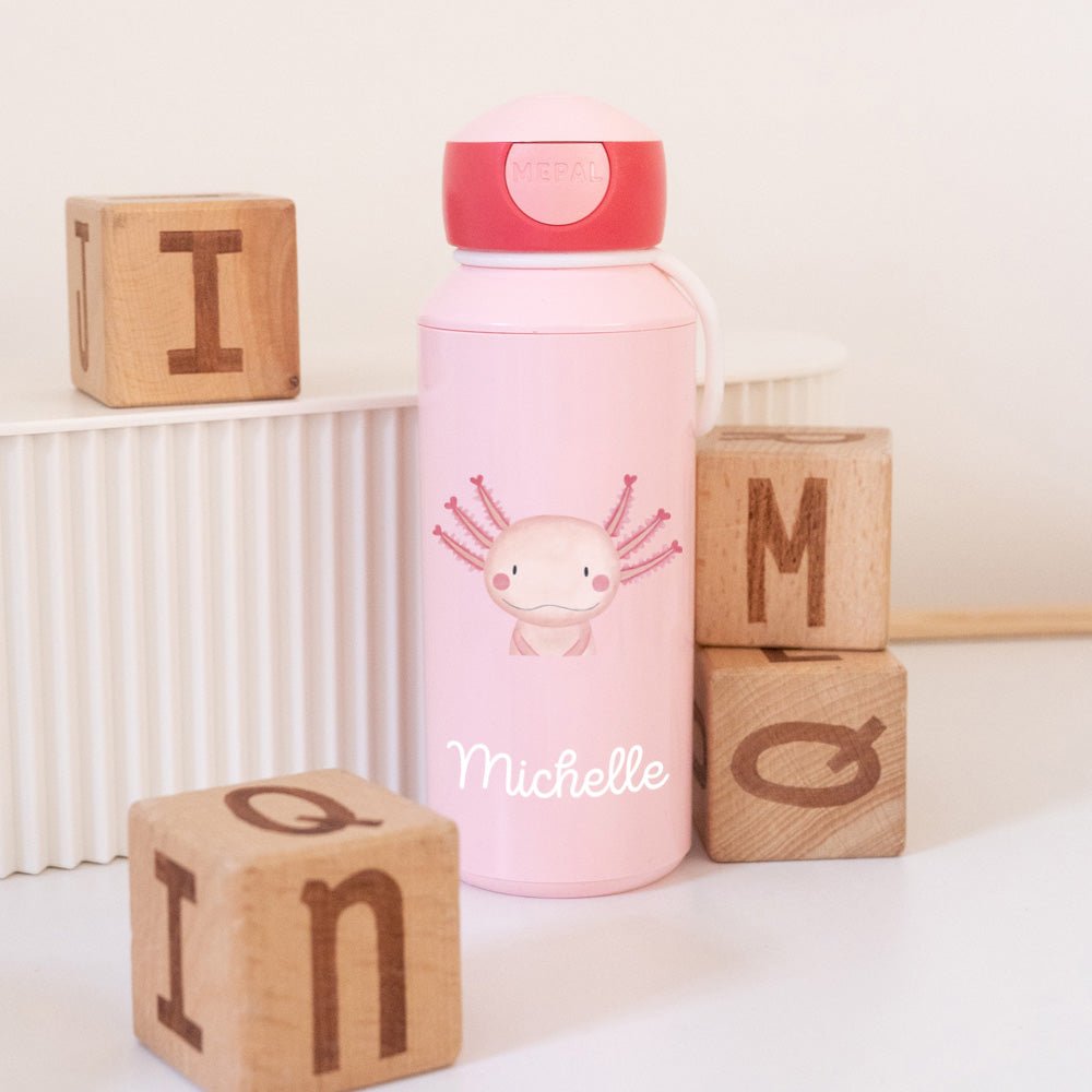 MEPAL Kinder Trinkflasche Campus personalisiert - Tier Aquarell - wunderwunsch