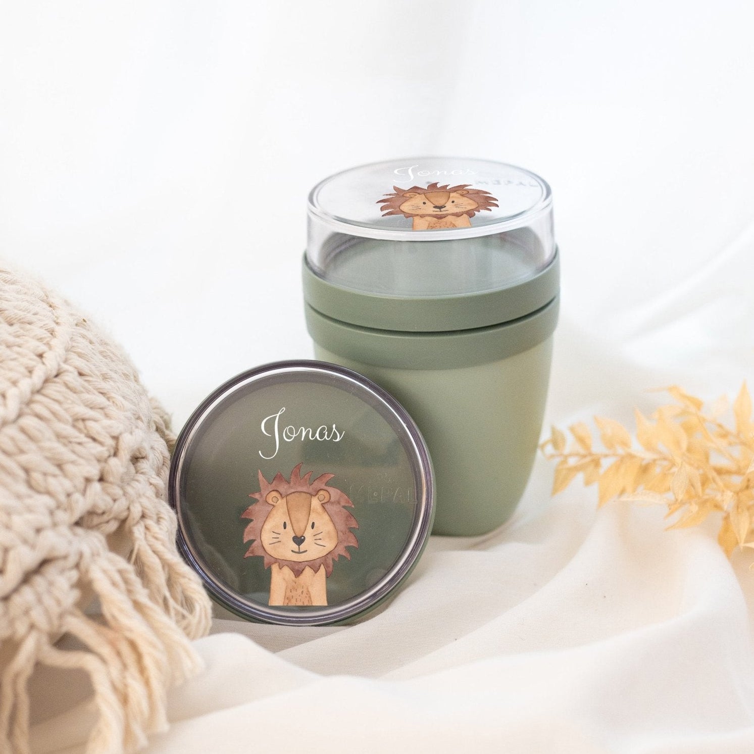 MEPAL Müslibecher personalisiert - Tier Aquarell - wunderwunsch