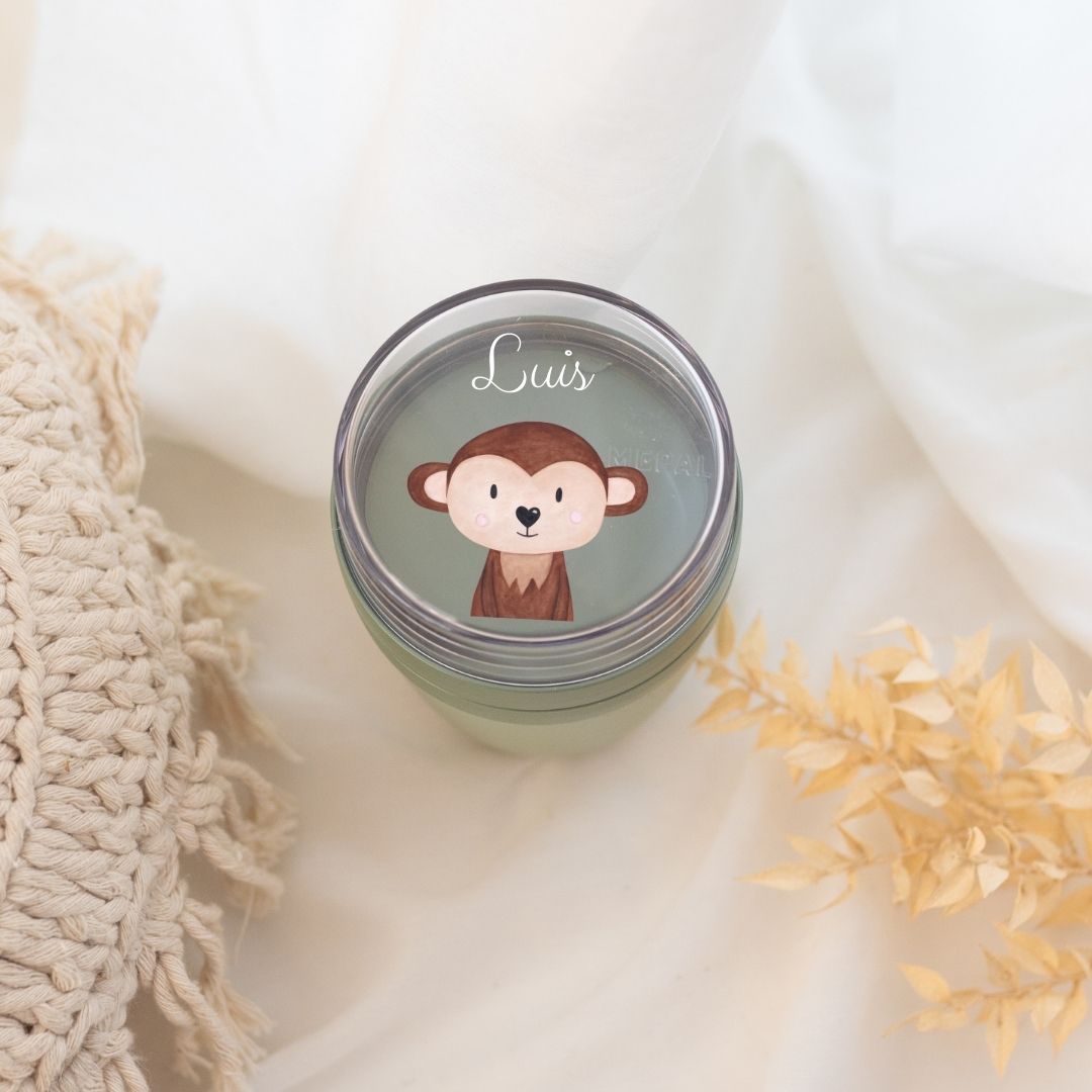 MEPAL Müslibecher personalisiert - Tier Aquarell - wunderwunsch