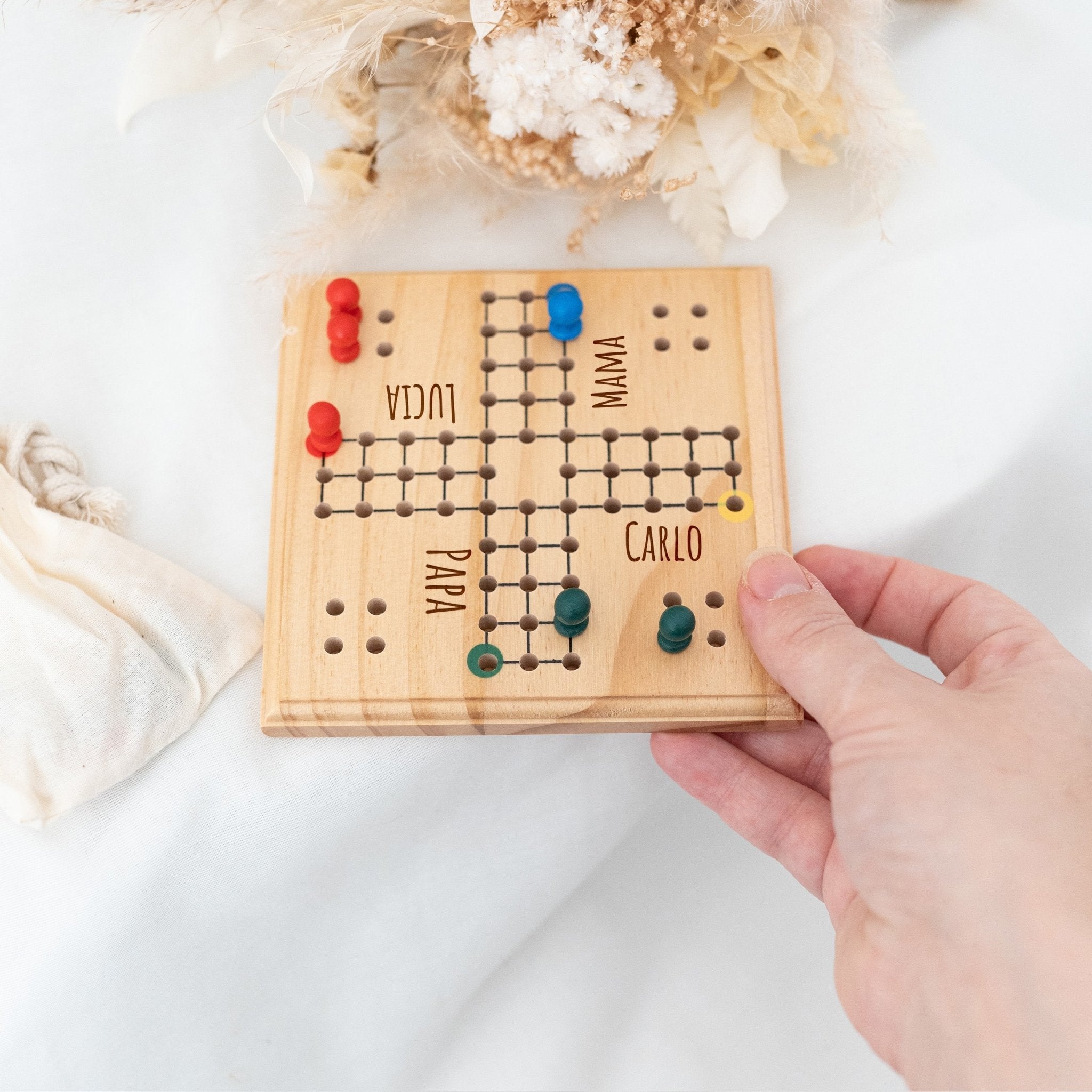 Mini Ludo Reisespiel personalisiert - wunderwunsch
