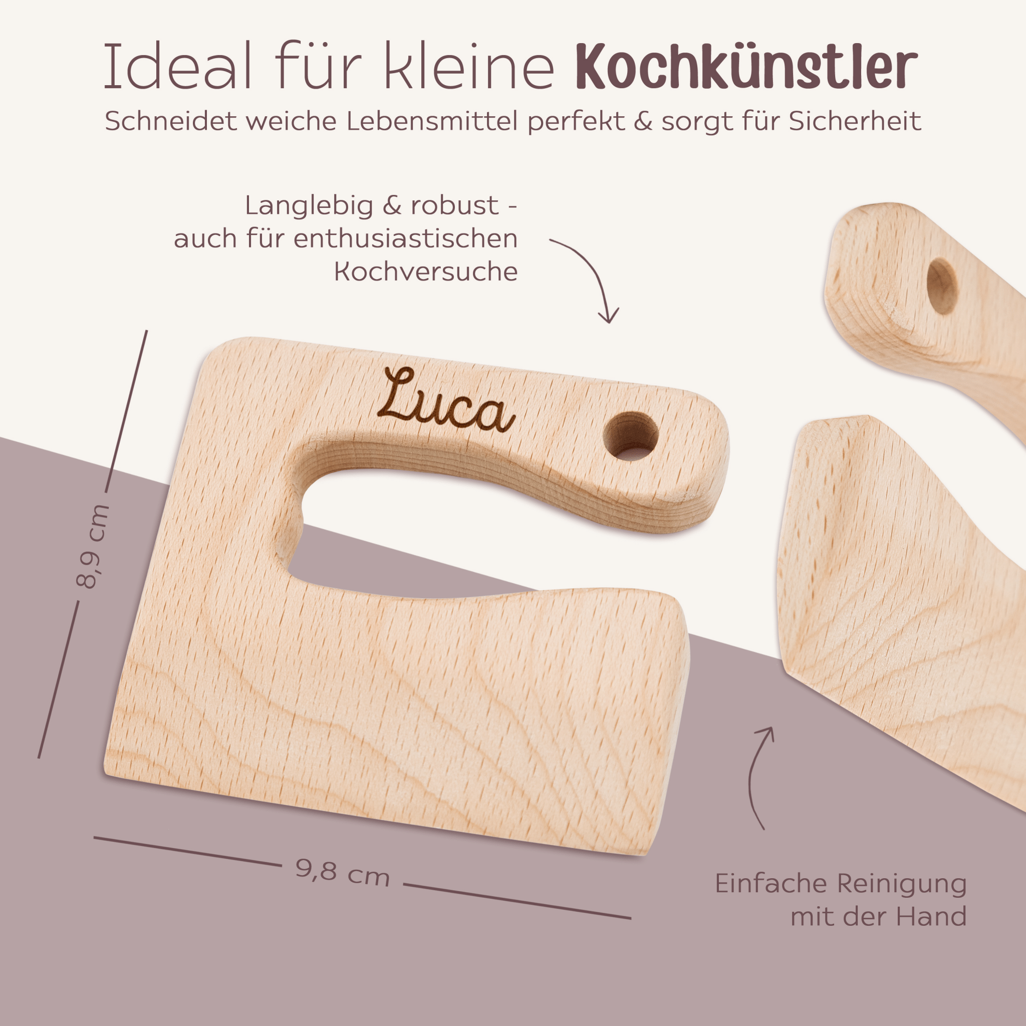 Montessori sicheres Kindermesser personalisiert - wunderwunsch