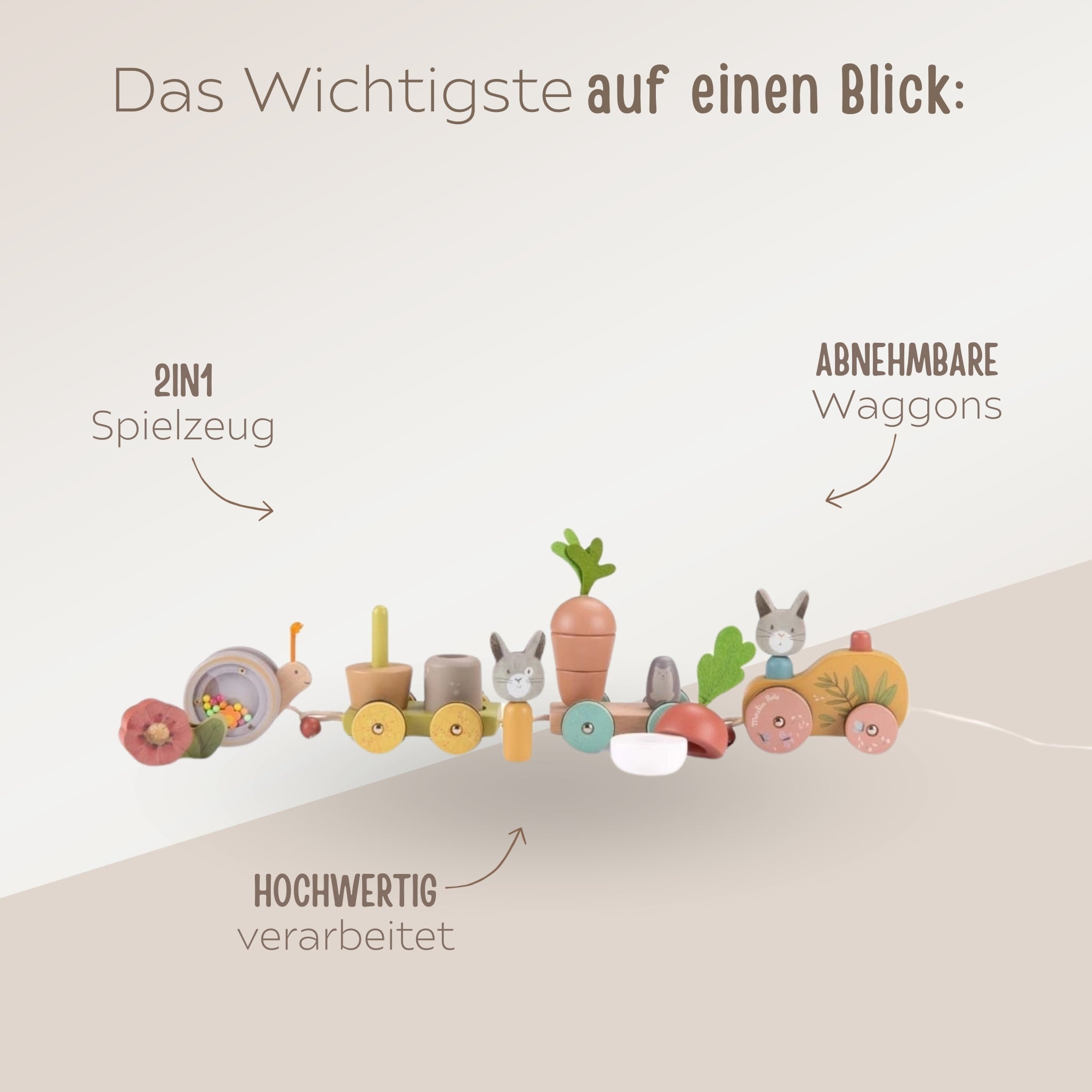 MOULIN ROTY 2in1 Eisenbahn - wunderwunsch