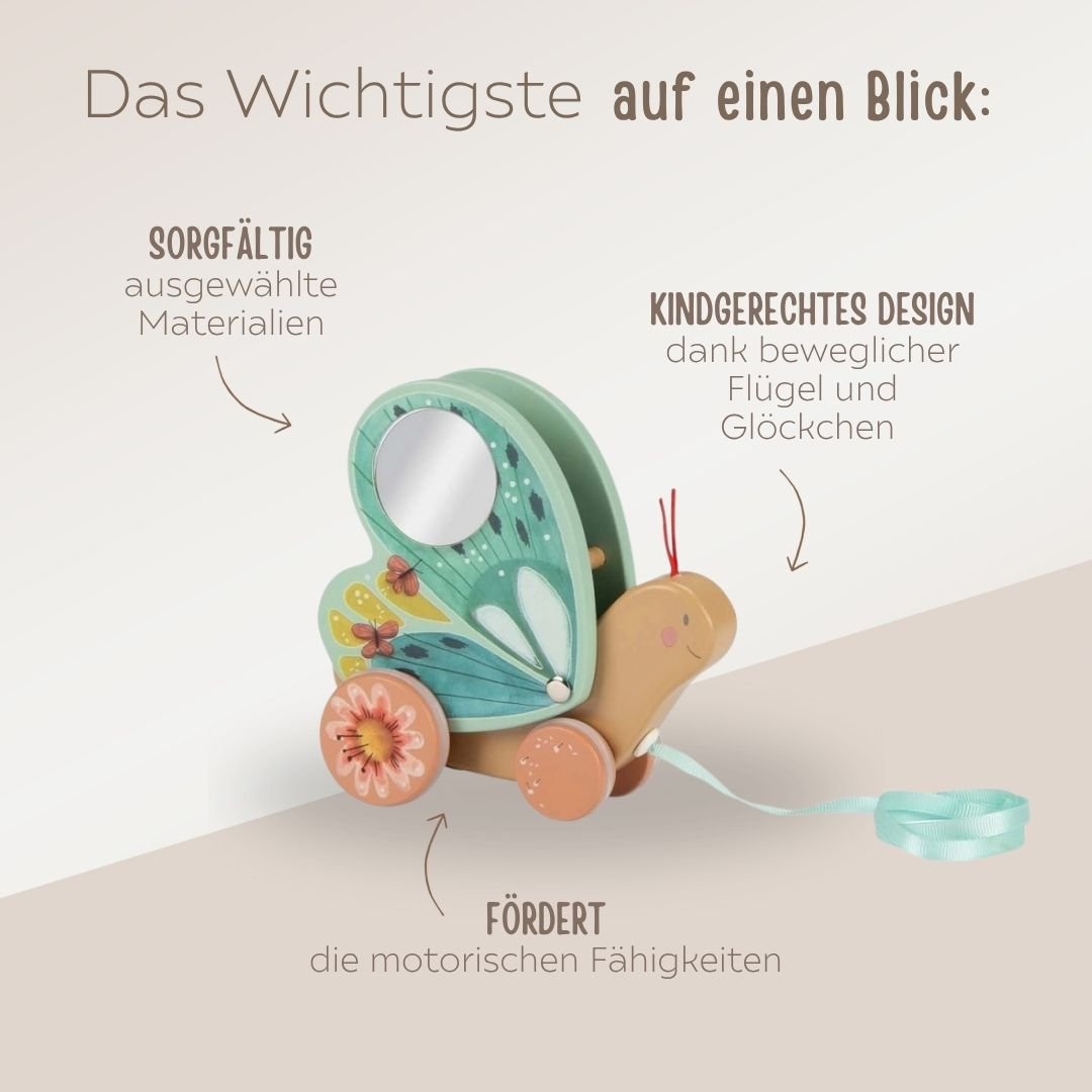 MOULIN ROTY Schmetterling Nachziehtier personalisierbar - wunderwunsch