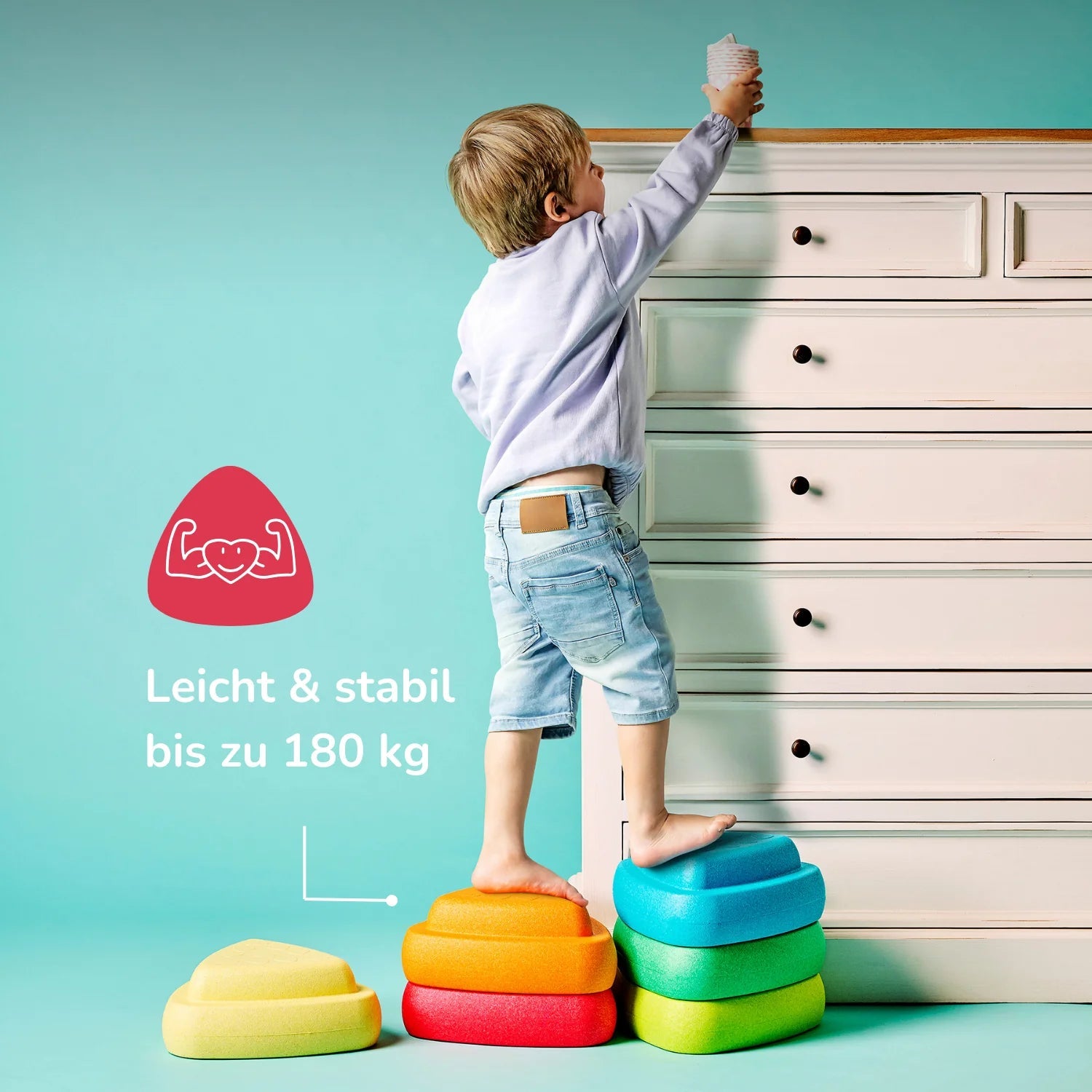NATTOU Blocky Balance Spielsteine 6er Set - wunderwunsch