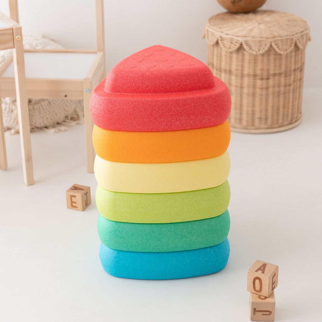 NATTOU Blocky Balance Spielsteine 6er Set - wunderwunsch