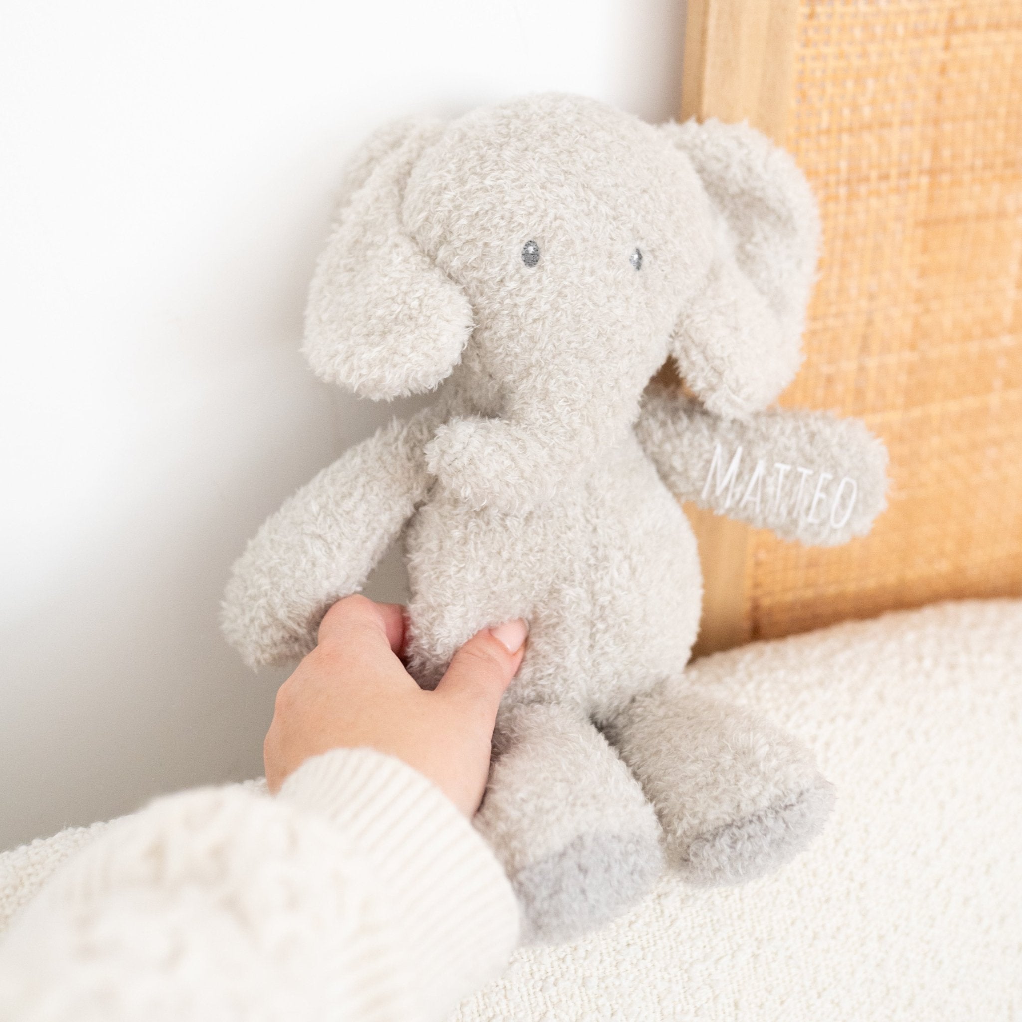 NATTOU Kuscheltier mit Name - Nashorn, Giraffe, Elefant - wunderwunsch