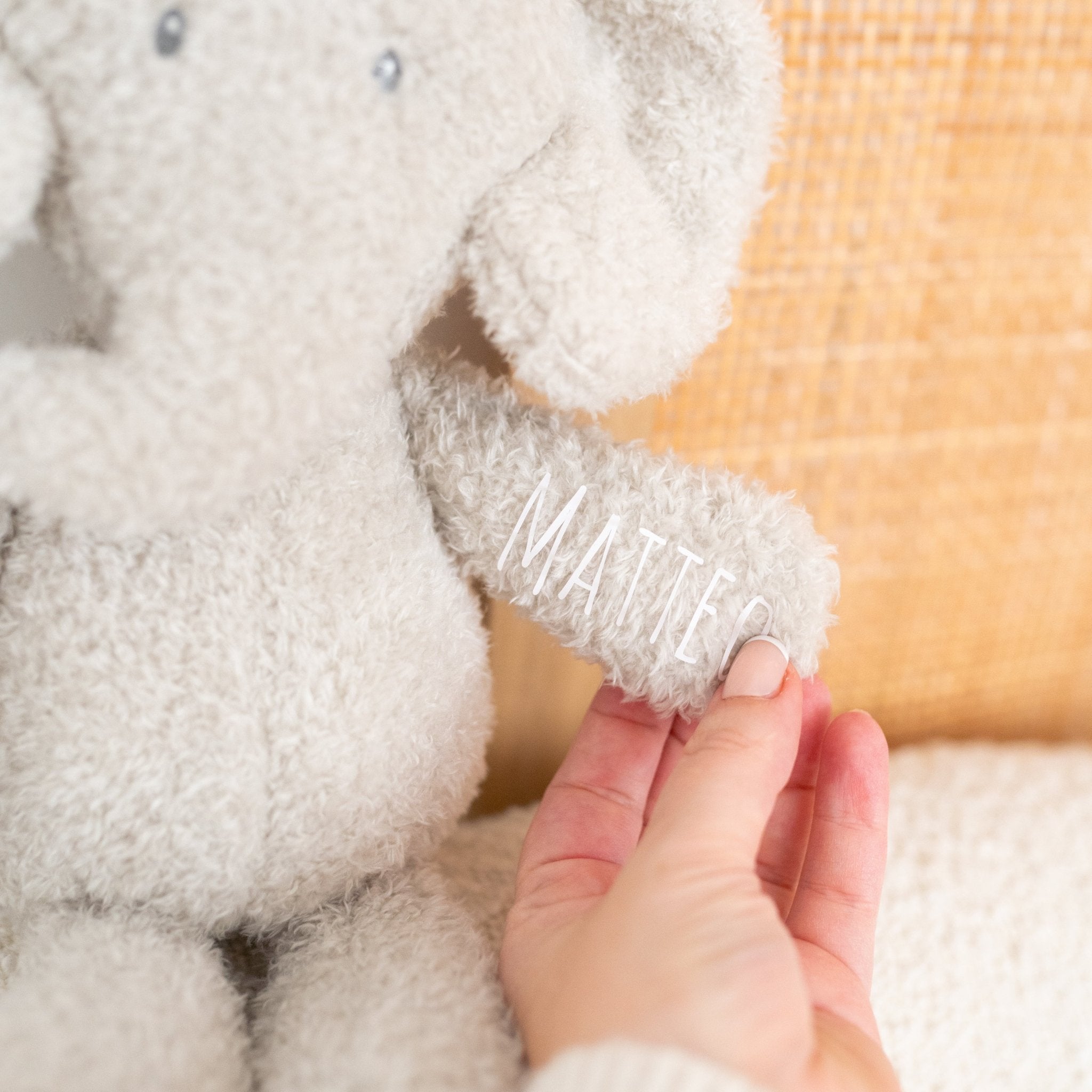 NATTOU Kuscheltier mit Name - Nashorn, Giraffe, Elefant - wunderwunsch