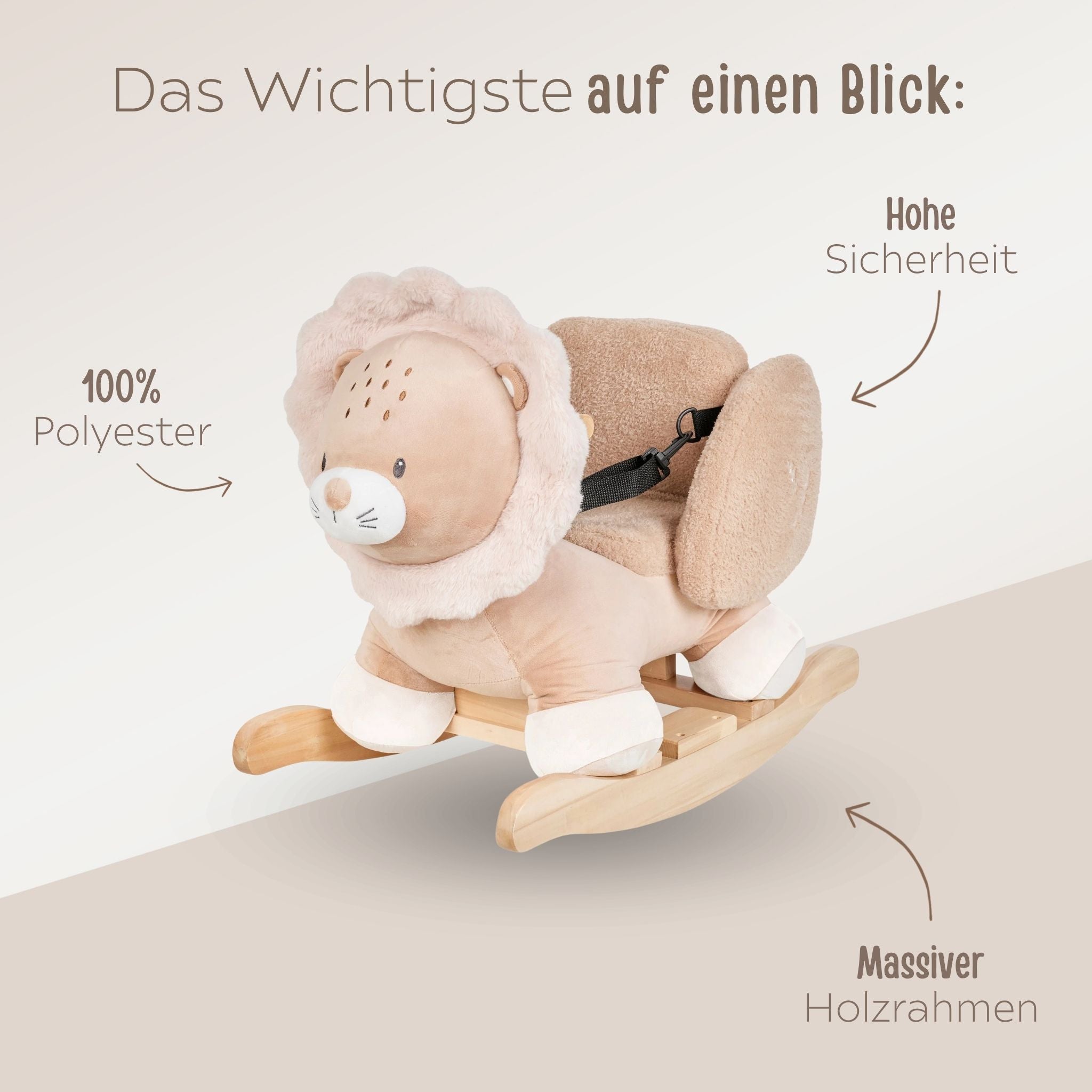 NATTOU Schaukeltier Löwe - wunderwunsch