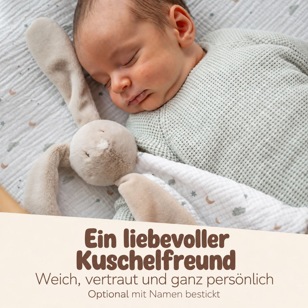 NATTOU Schmusetuch mit Print personalisiert - wunderwunsch