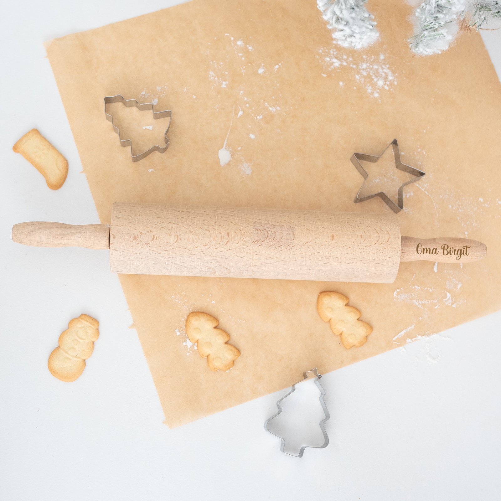 Nudelholz für Kinder und Erwachsene personalisiert - wunderwunsch