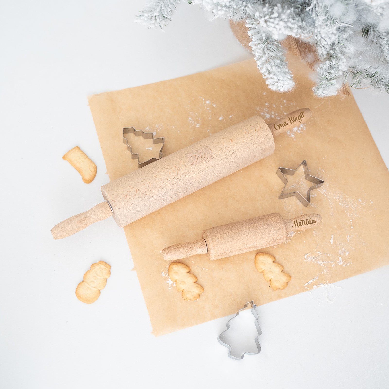 Nudelholz für Kinder und Erwachsene personalisiert - wunderwunsch