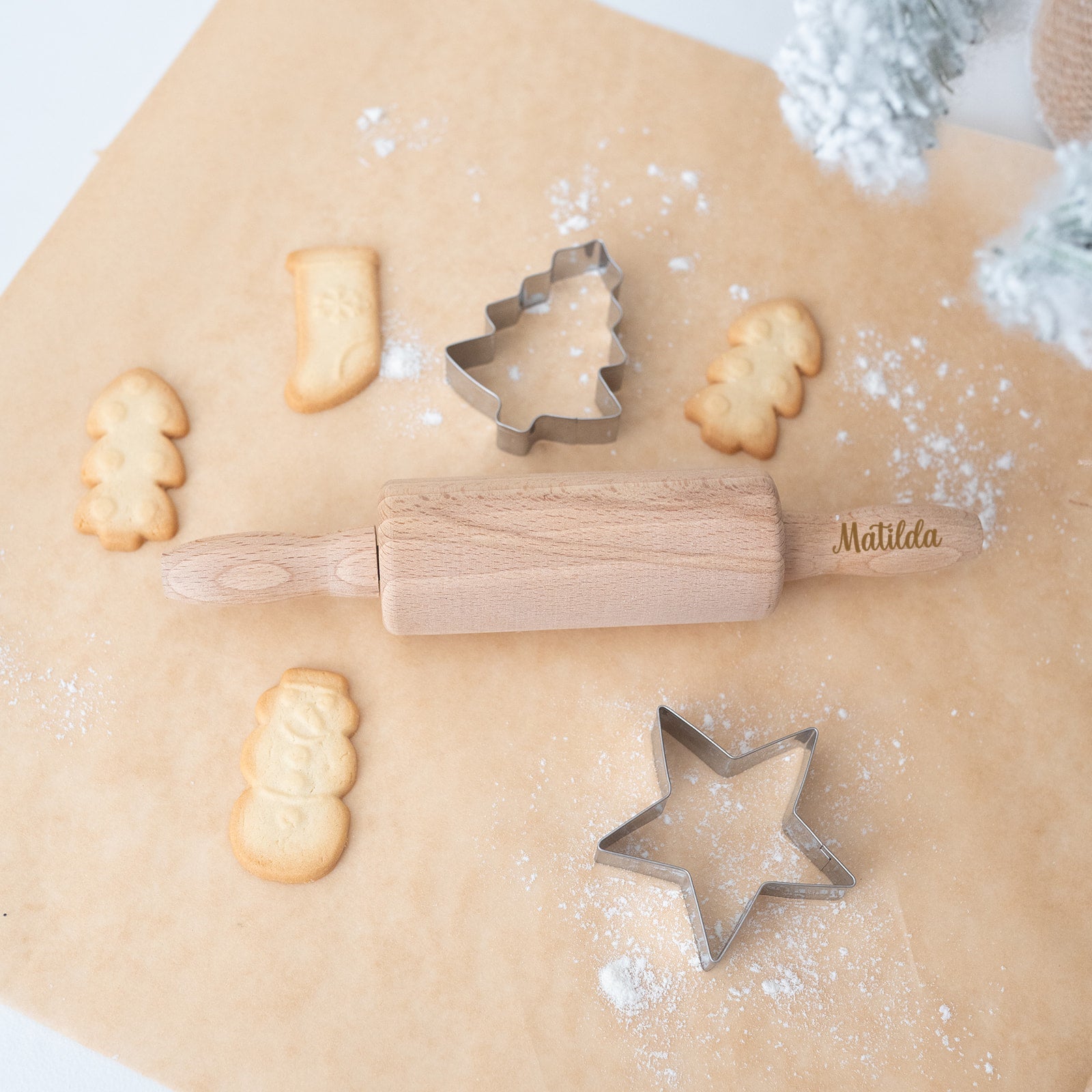 Nudelholz für Kinder und Erwachsene personalisiert - wunderwunsch