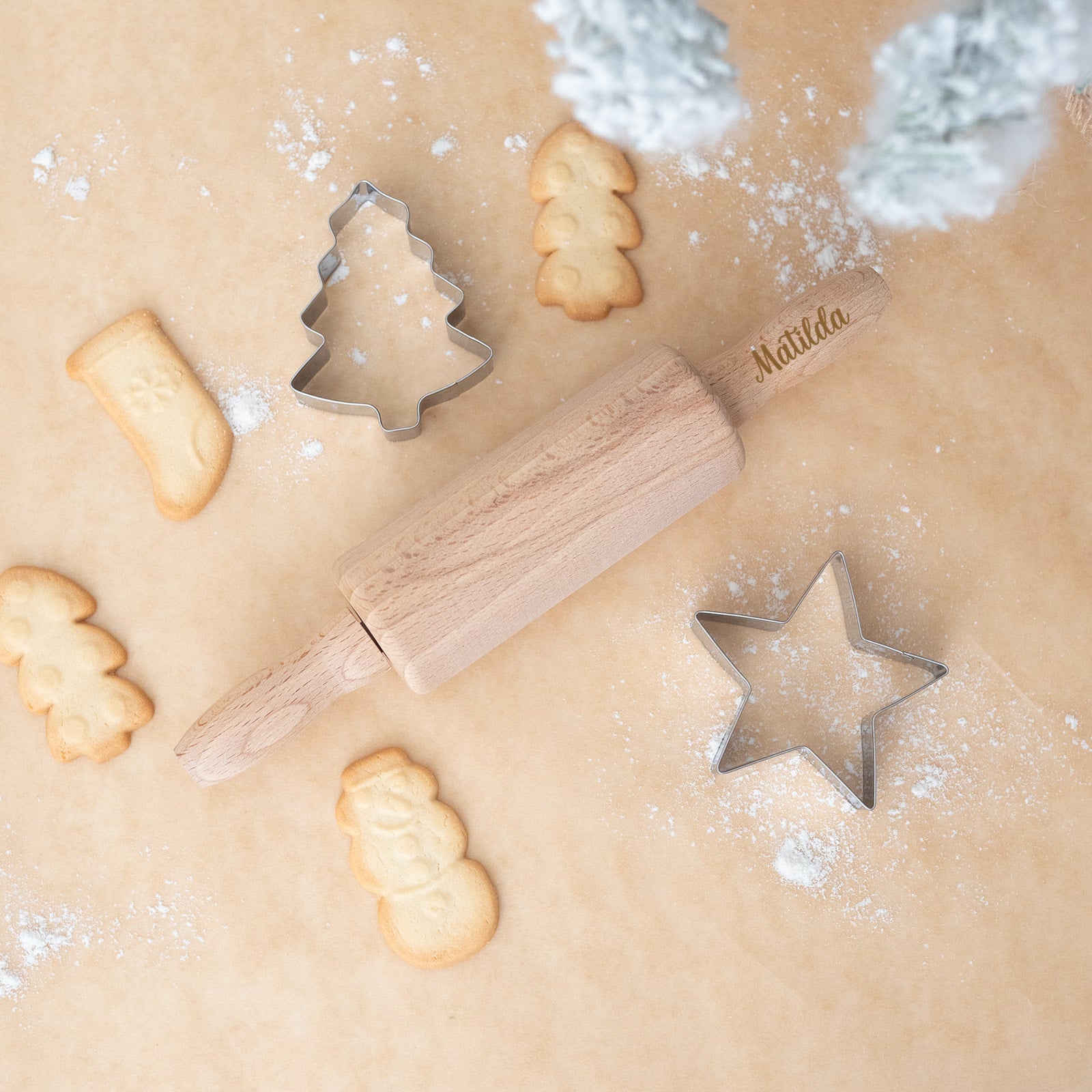 Nudelholz für Kinder und Erwachsene personalisiert - wunderwunsch