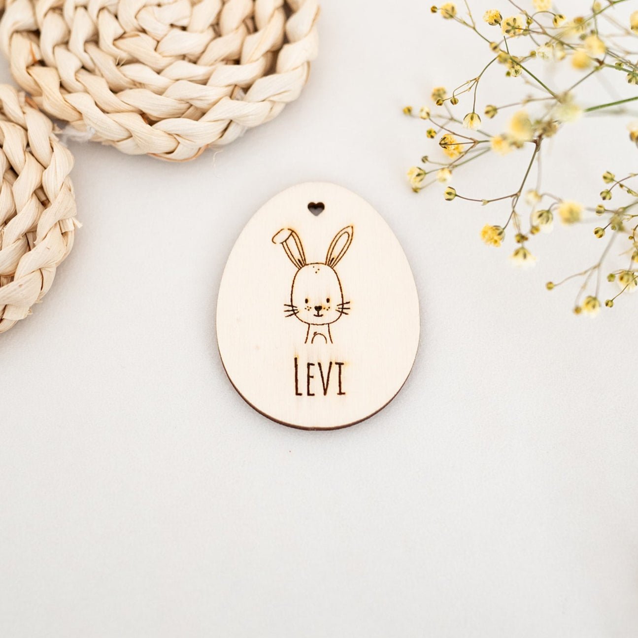 Osterei HolzanhÀnger personalisiert - wunderwunsch