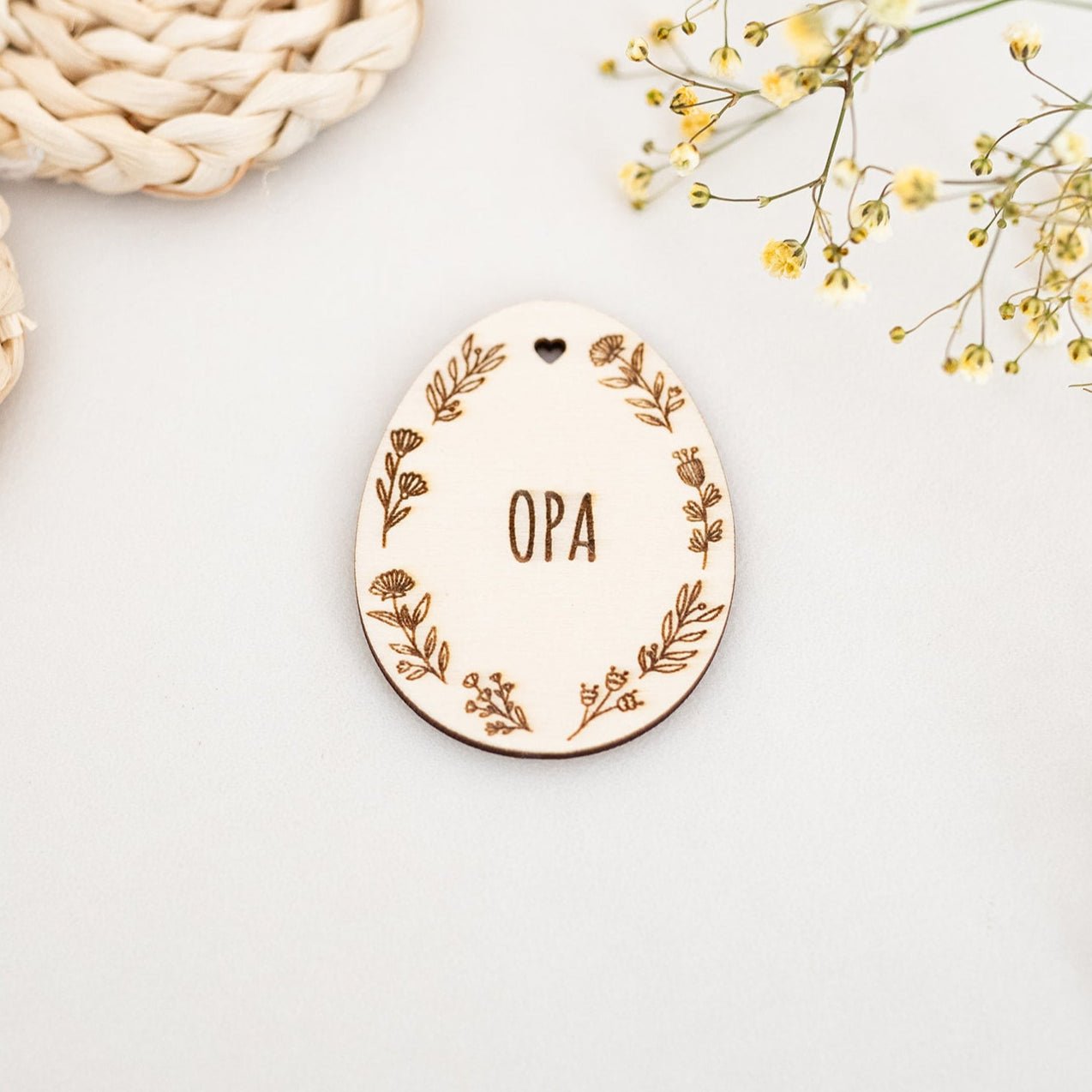 Osterei HolzanhÀnger personalisiert - wunderwunsch