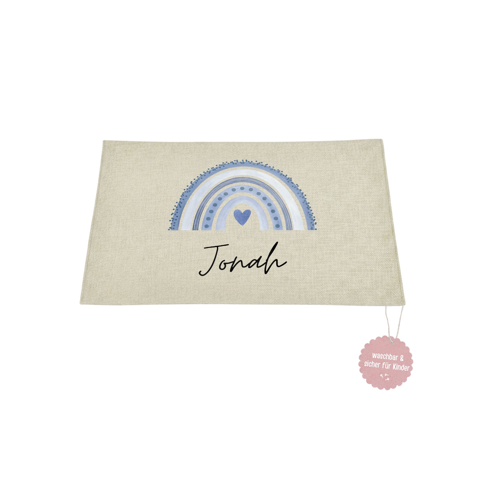Platzdeckchen personalisiert - Regenbogen Aquarell - wunderwunsch